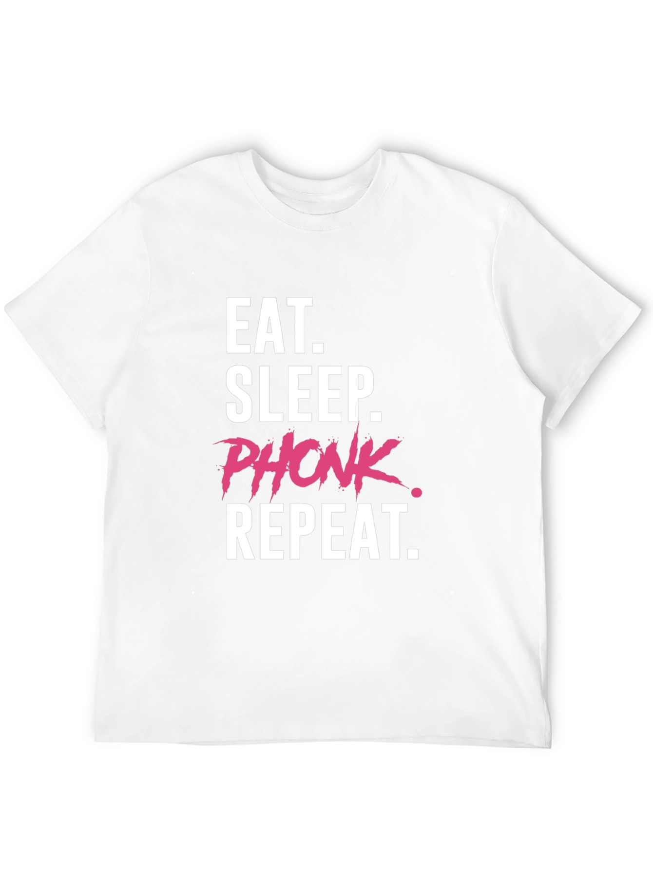 Eat Sleep Phonk Repeat Black T-Shirt - 12