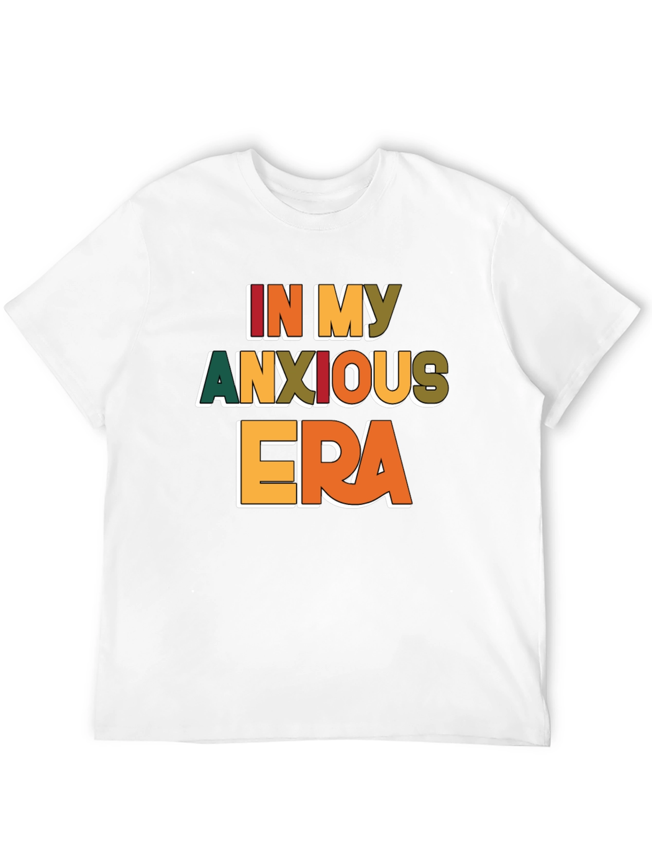 Black In My Anxious Era T-Shirt - Trendy Graphic Tee view 12