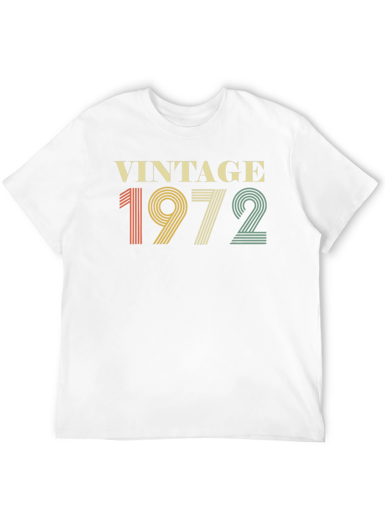 Black Vintage 1972 Birthday T-Shirt view 12
