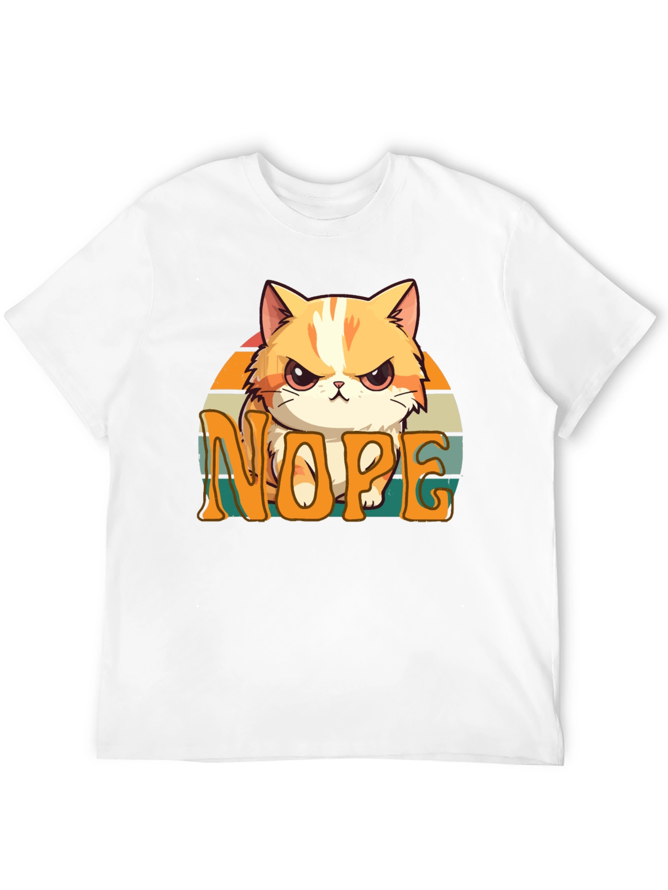 Black Nope Cat Graphic Tee - Unisex Comfort view 12