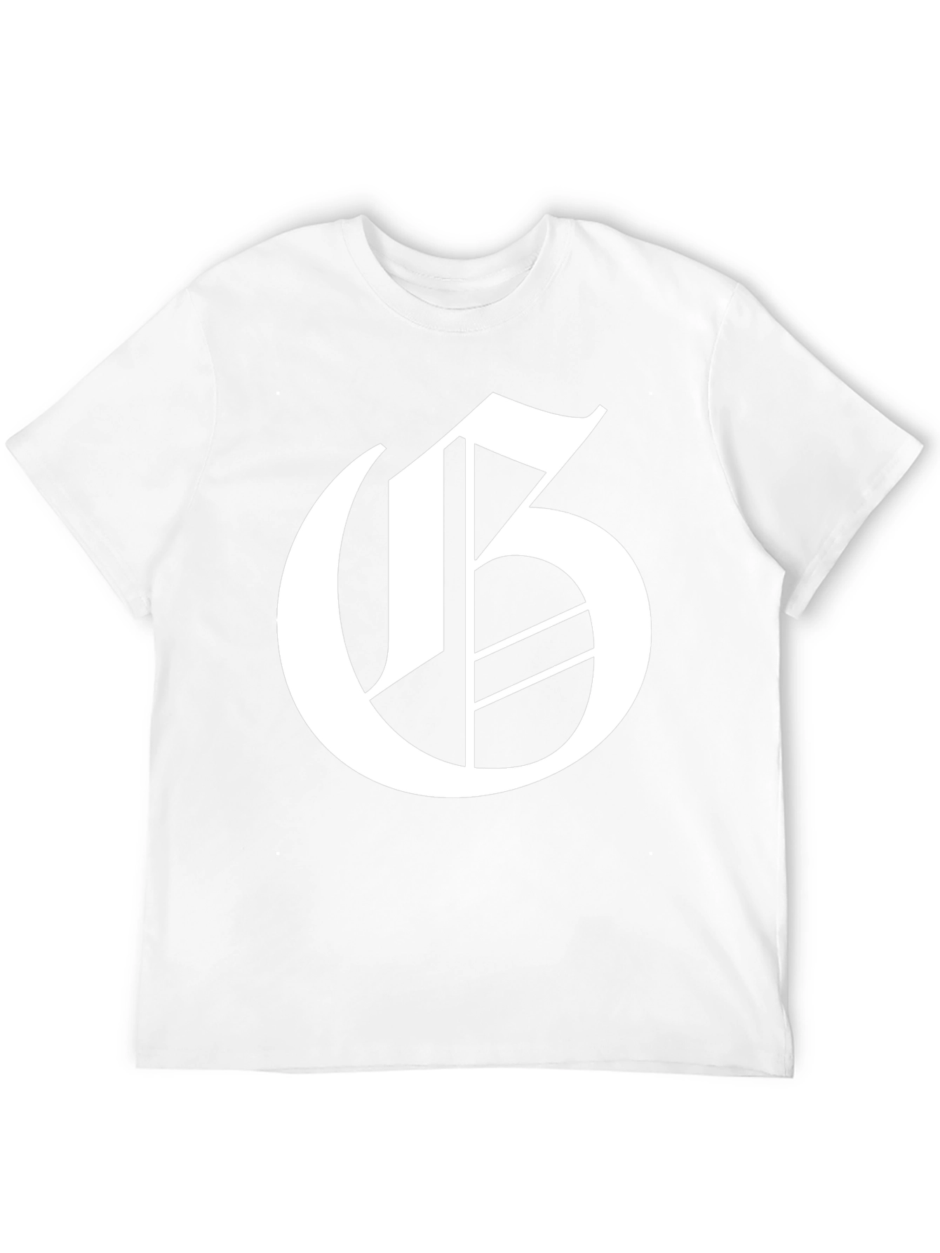 Black Letter G Graphic Tee - Black Cotton Blend view 12