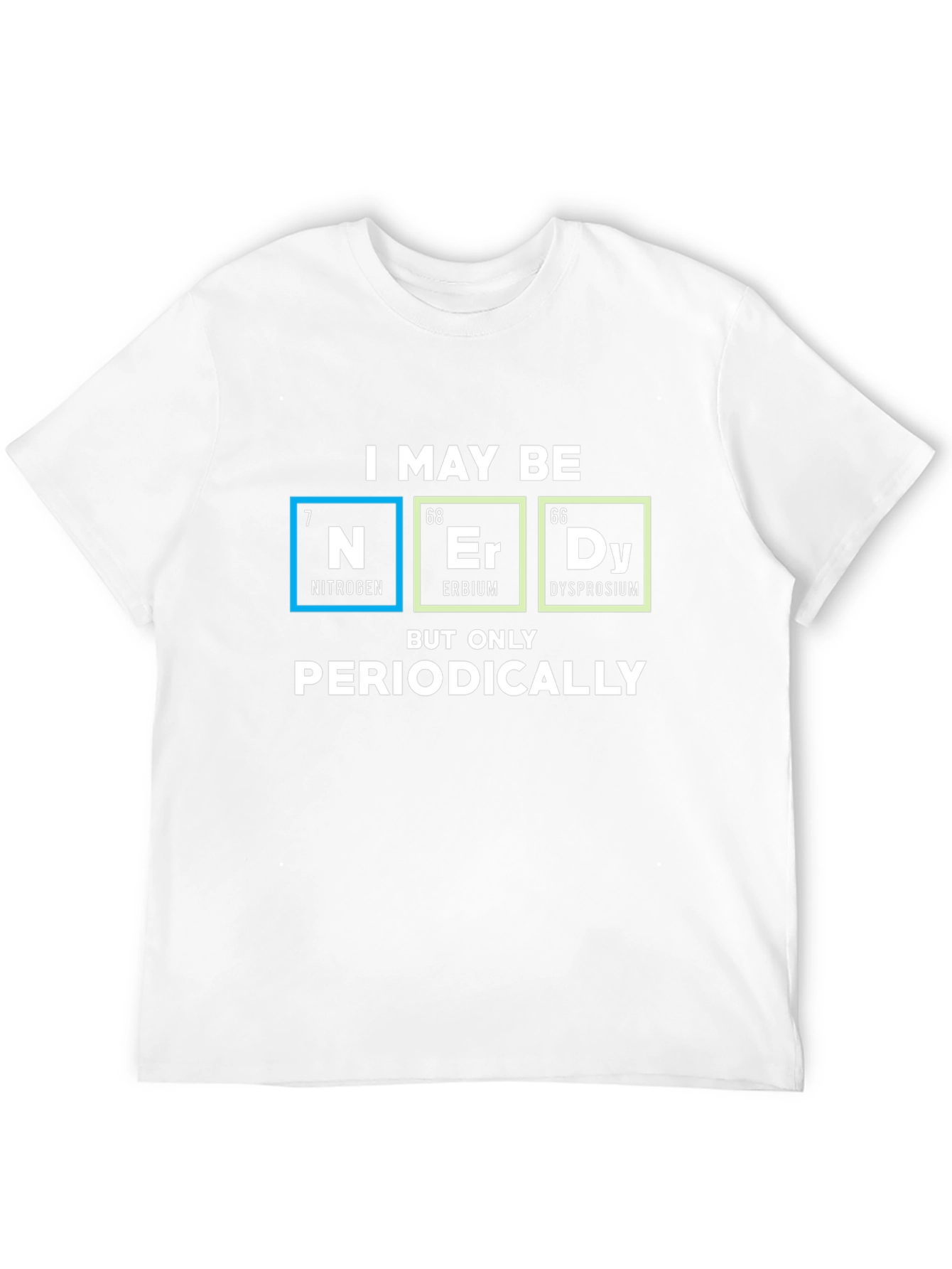 Black Nerdy Periodic Table T-Shirt - Science Geek Tee view 12