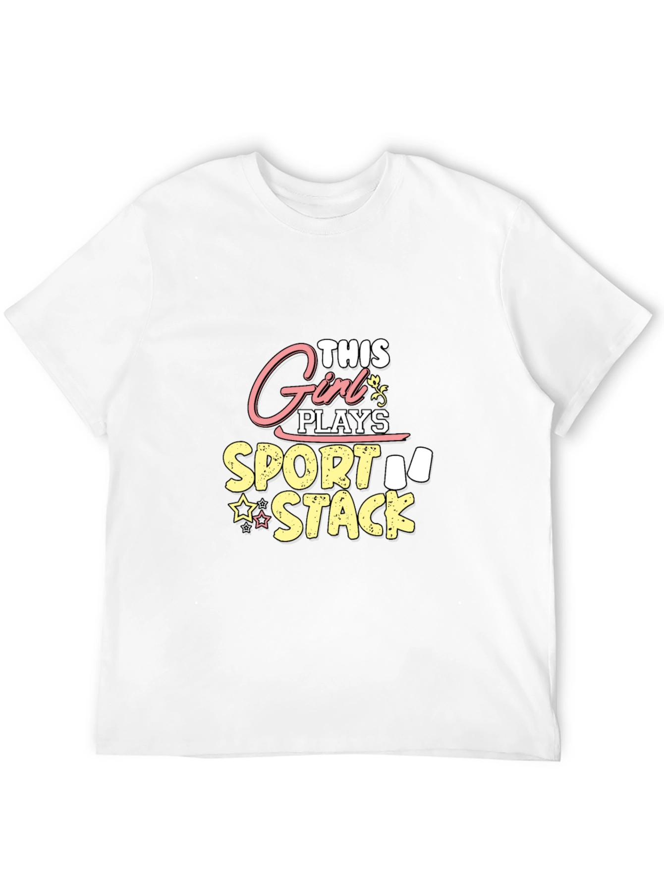 Black Girl Sport Stack T-Shirt - Novelty Tee view 12