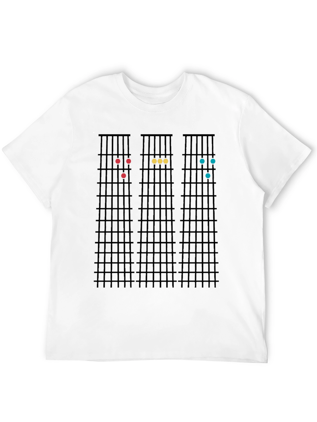 Guitar Chord Chart T-Shirt - Musical Style Tee - 12