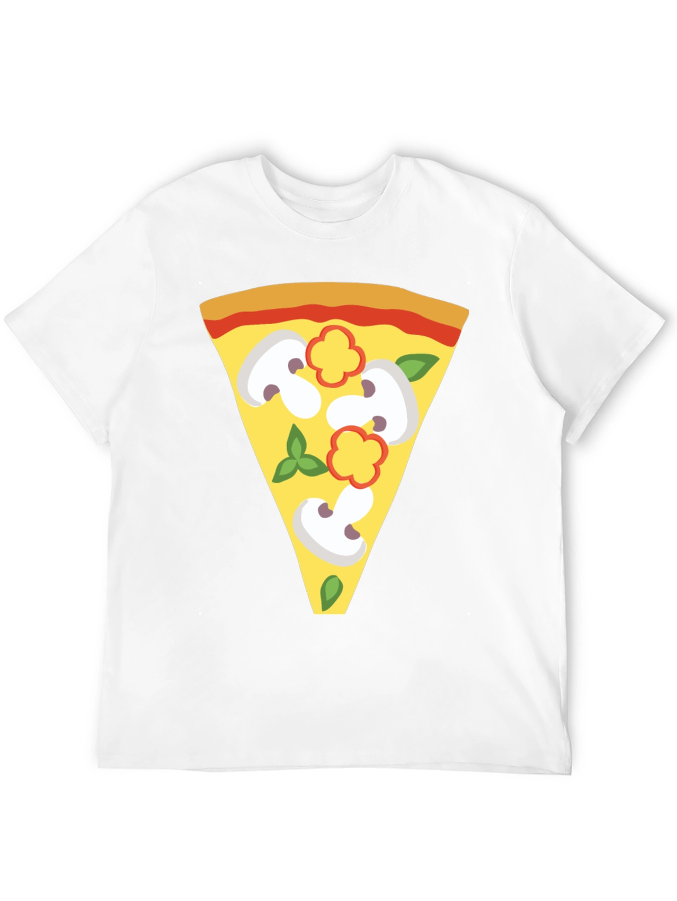 Black Pizza Slice Graphic Tee - Unique Foodie T-Shirt view 12