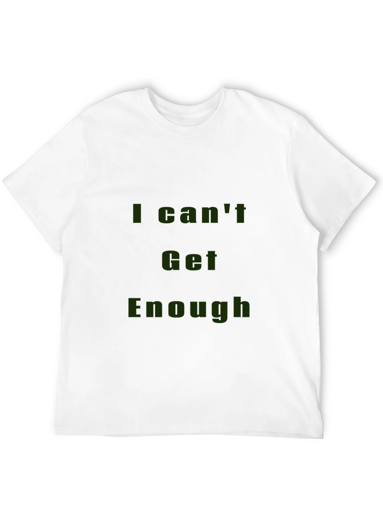 Black I Can't Get Enough Graphic Tee - Black Casual T-Shirt view 12