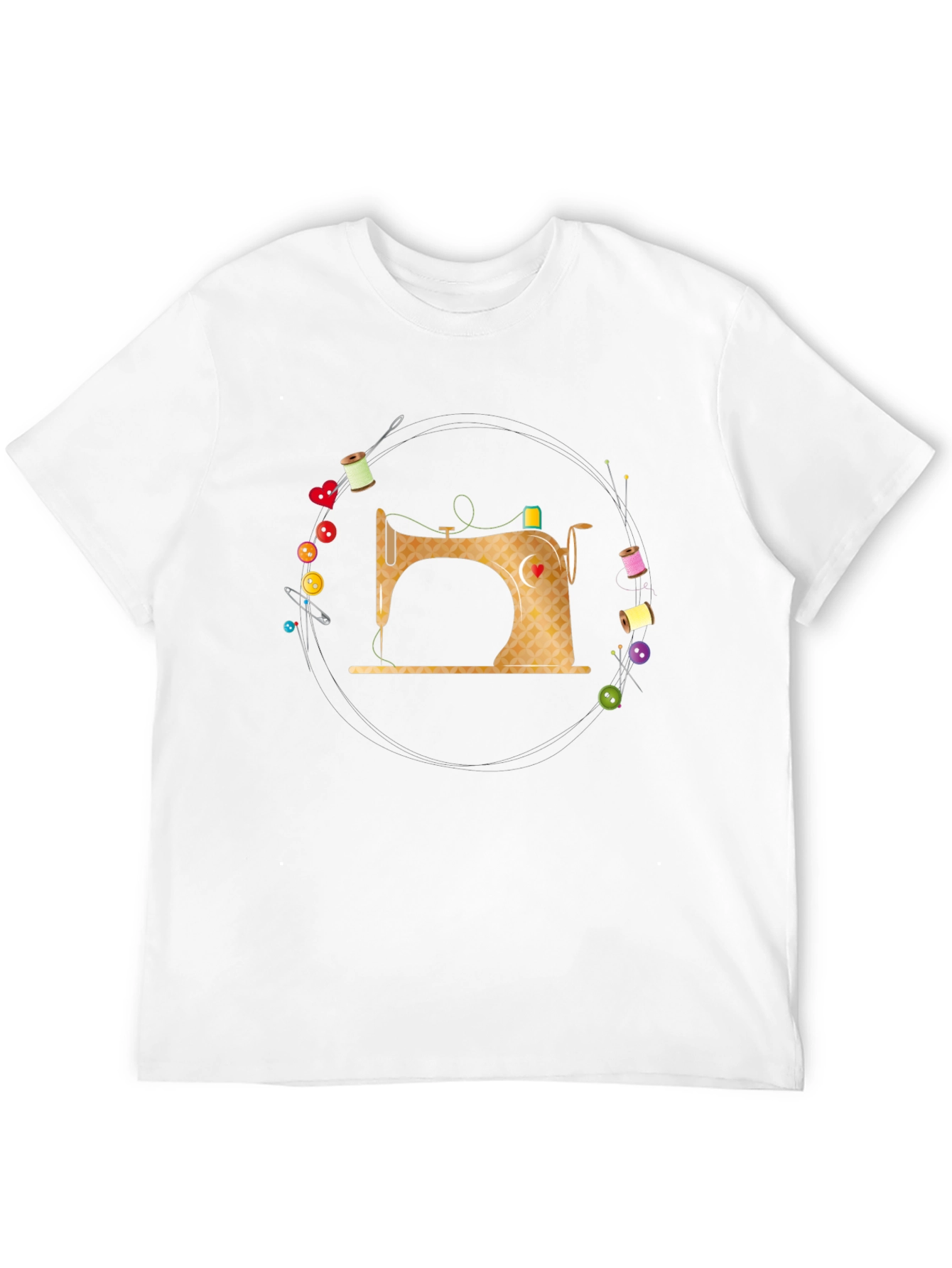 Black Sewing Machine T-Shirt - Creative Apparel view 12