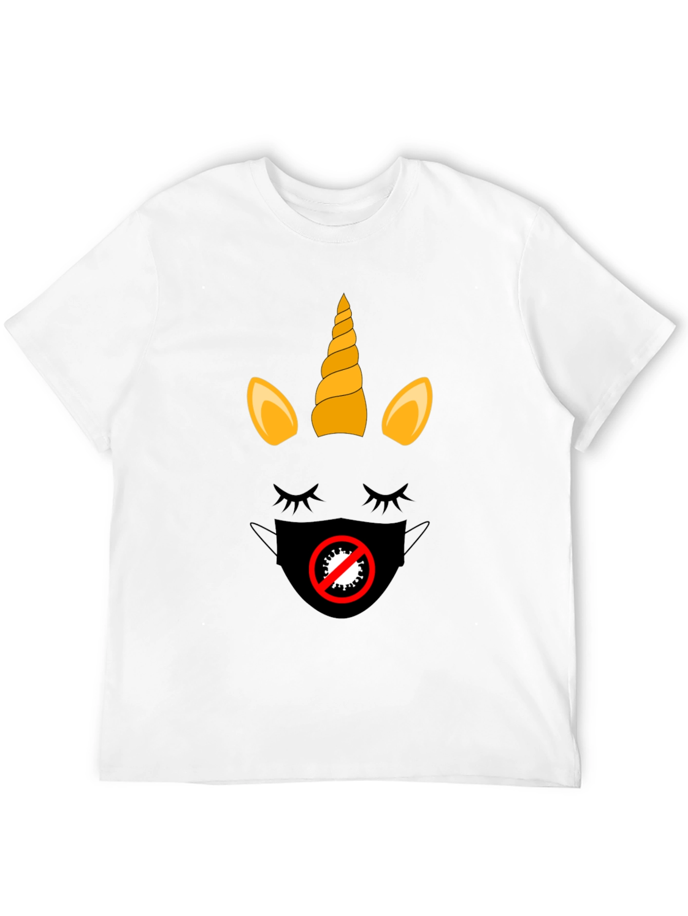 Black Unicorn Mask T-Shirt - Stylish Protection view 12