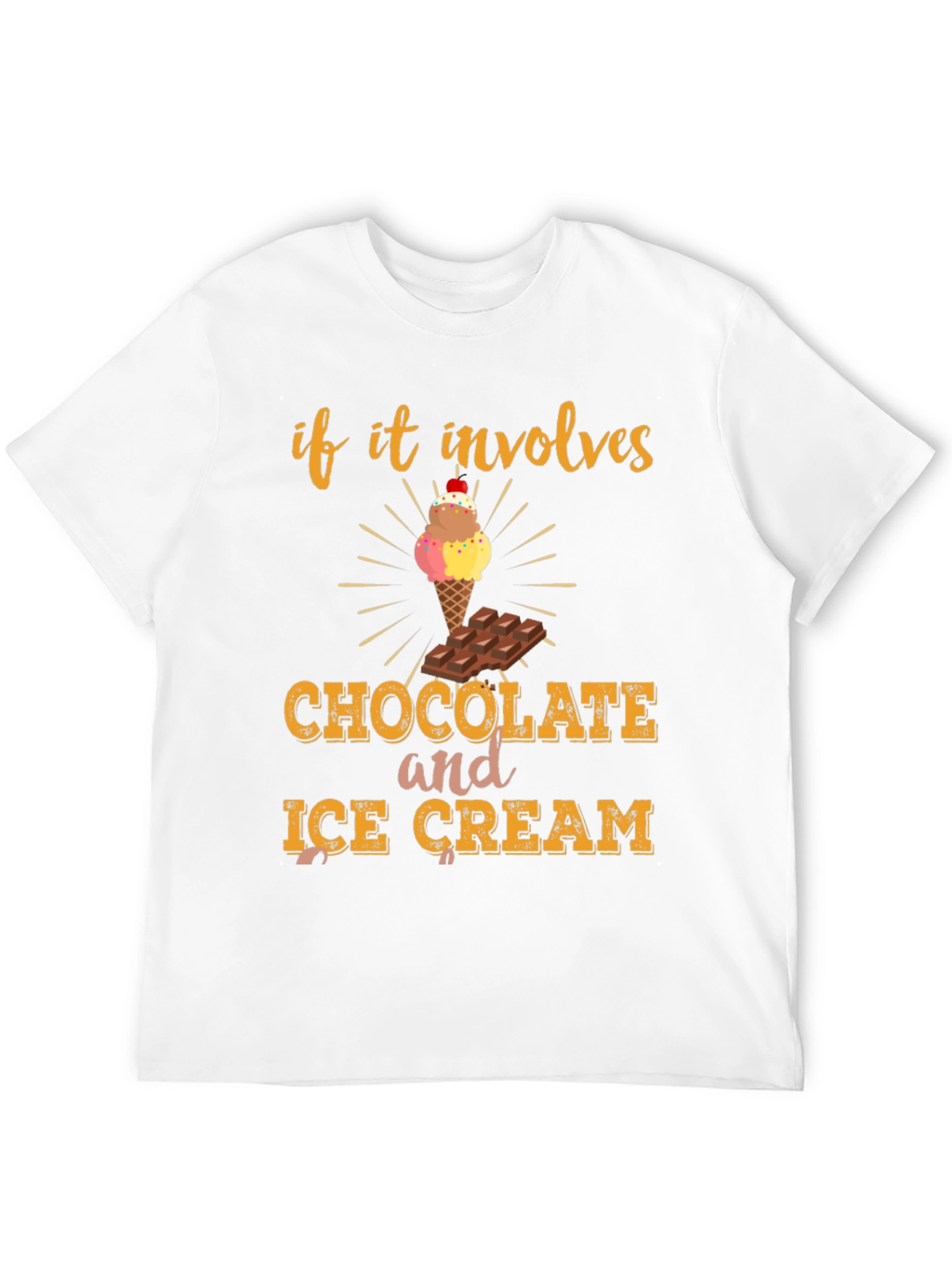 Black Chocolate and Ice Cream Graphic Tee view 12