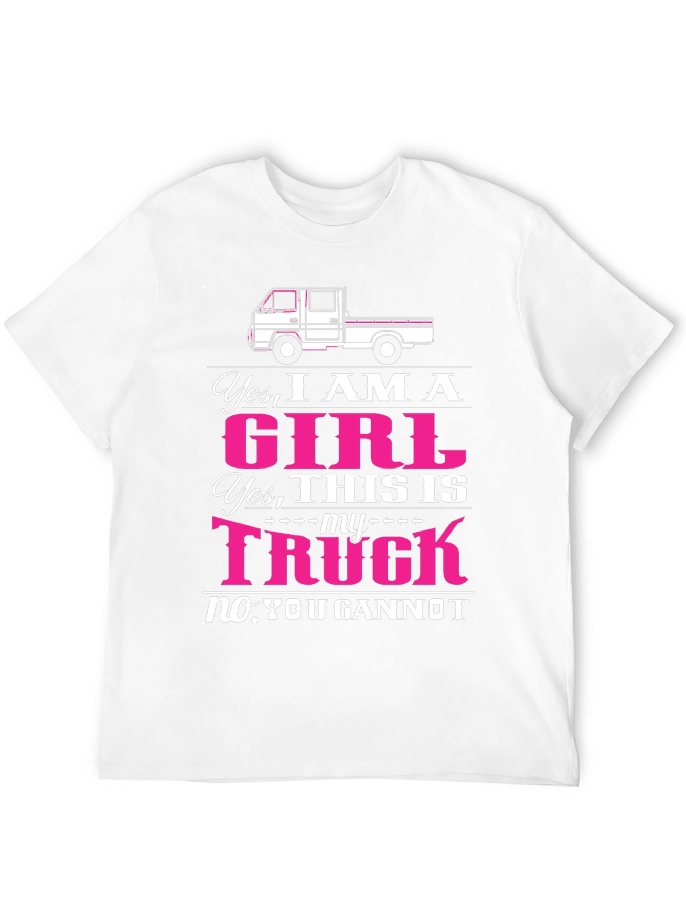 Black Girl Truck T-Shirt - Yes I am a Girl Truck Tee view 12