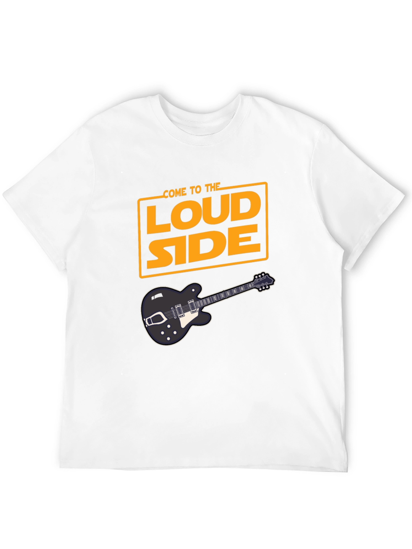 Black Come To The Loud Side T-Shirt - Black Guitar Tee view 12
