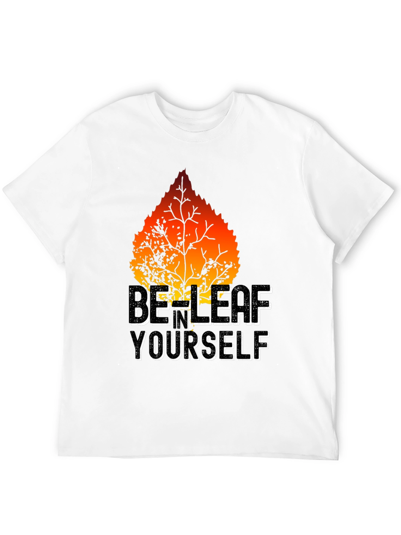 Black Be-Leaf Yourself Graphic Tee - Black view 12