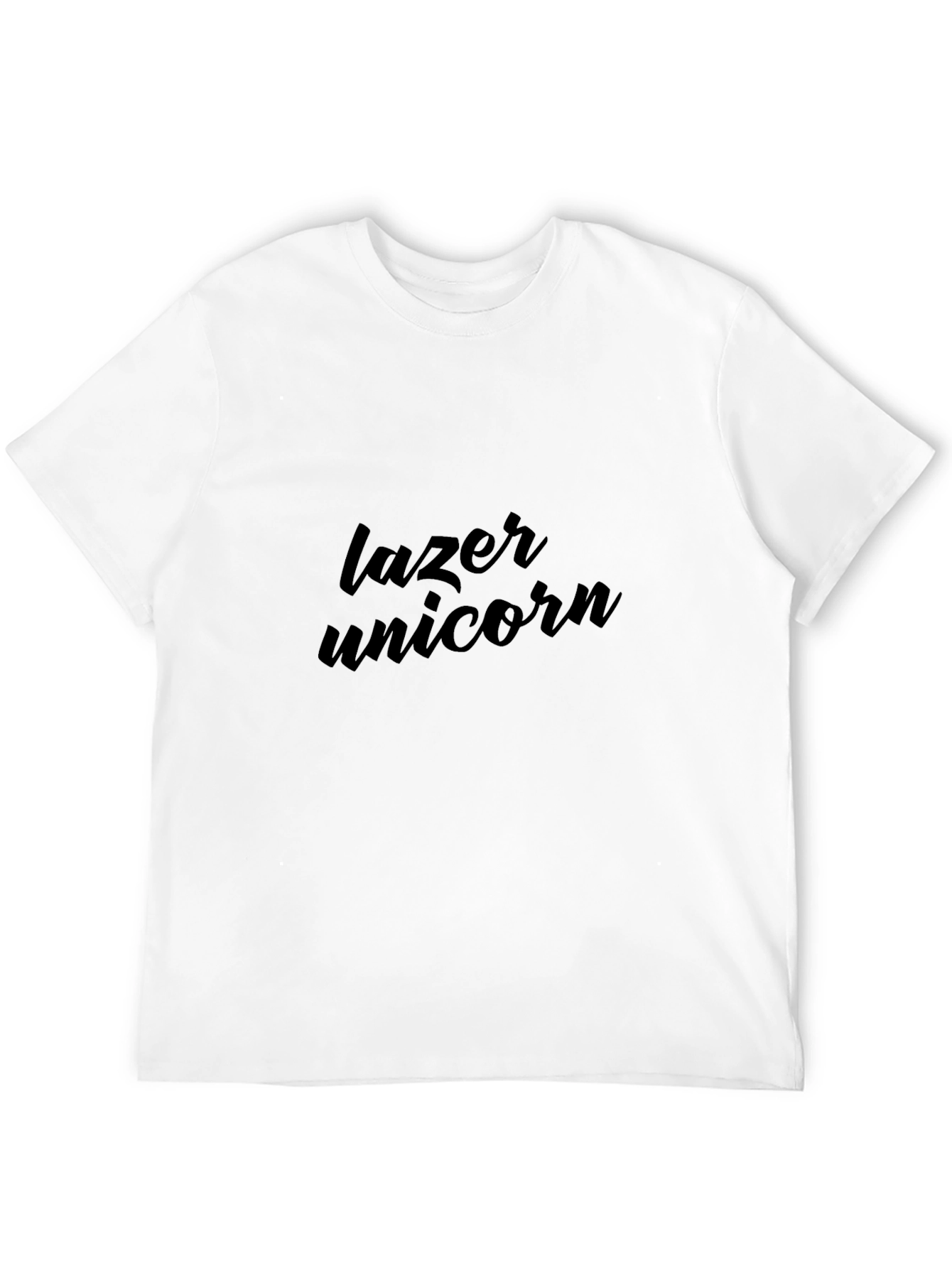 Black Lazer Unicorn Graphic Tee - Modern Casual Style view 12