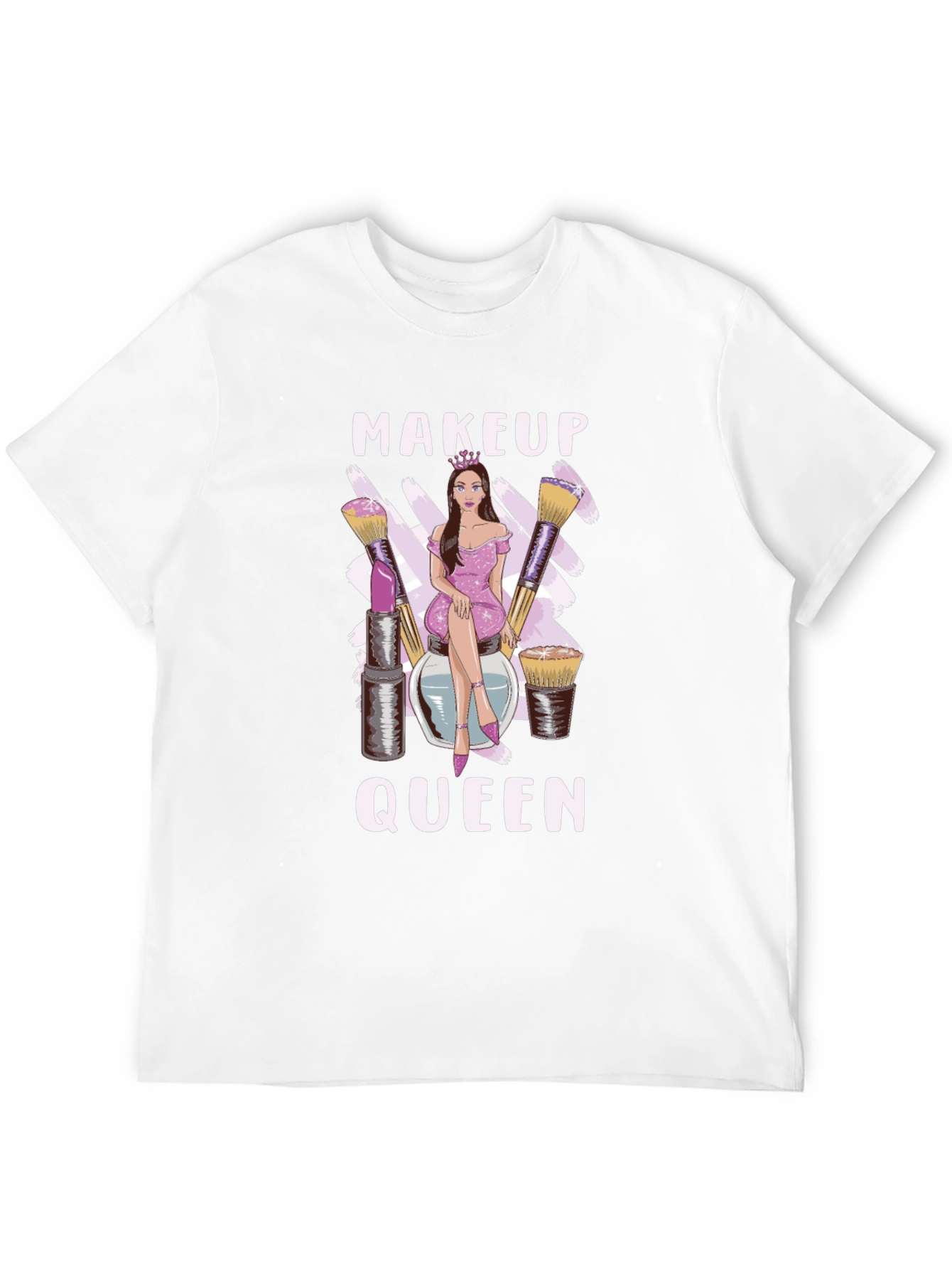 Black Makeup Queen Graphic T-Shirt - Stylish & Comfy view 12