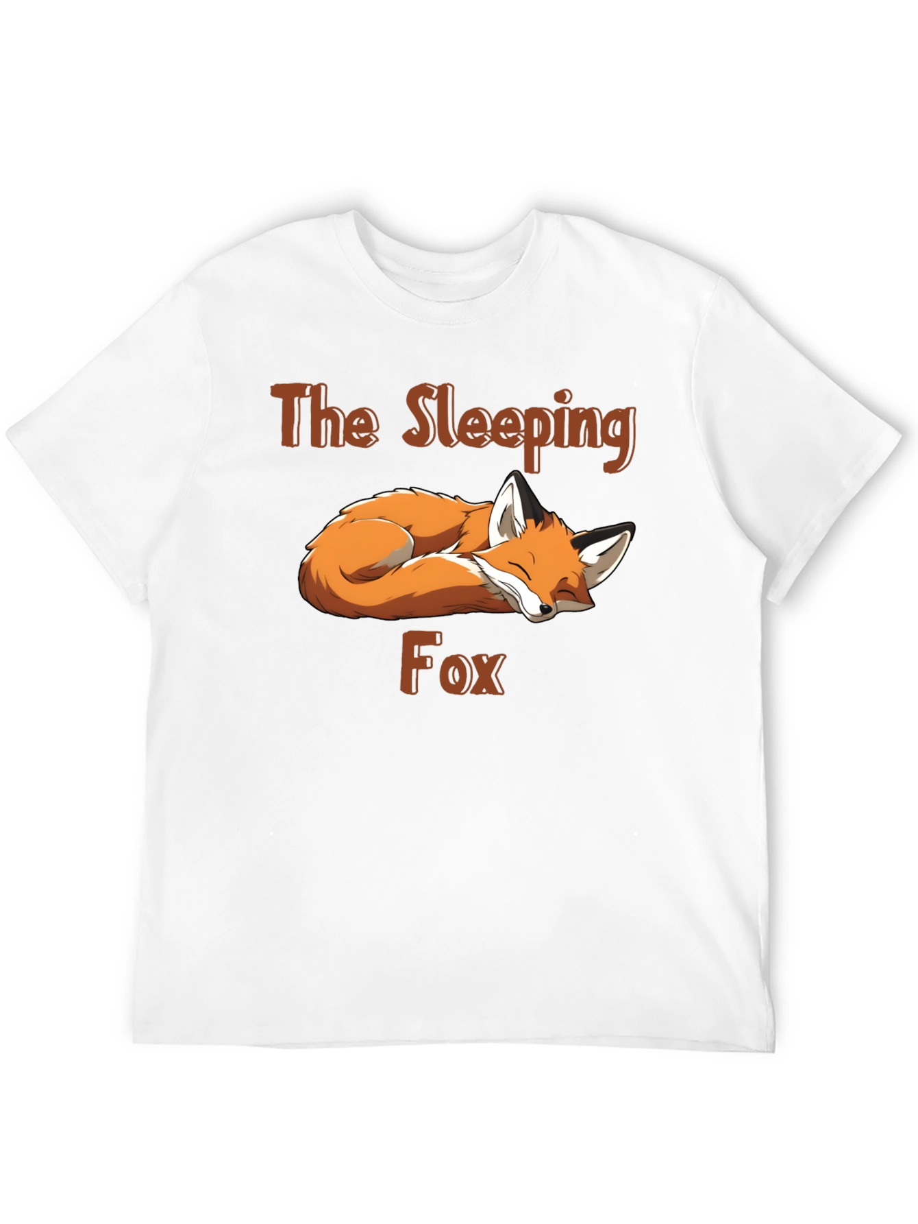 Black Sleeping Fox Graphic Tee - Black view 12