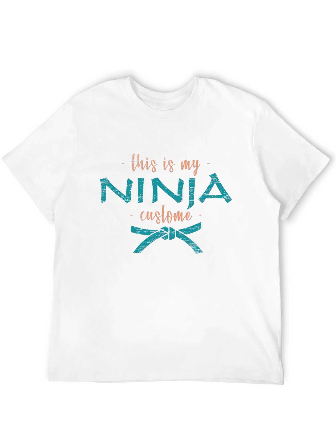 Black This is My Ninja Costume Funny T-Shirt view 12