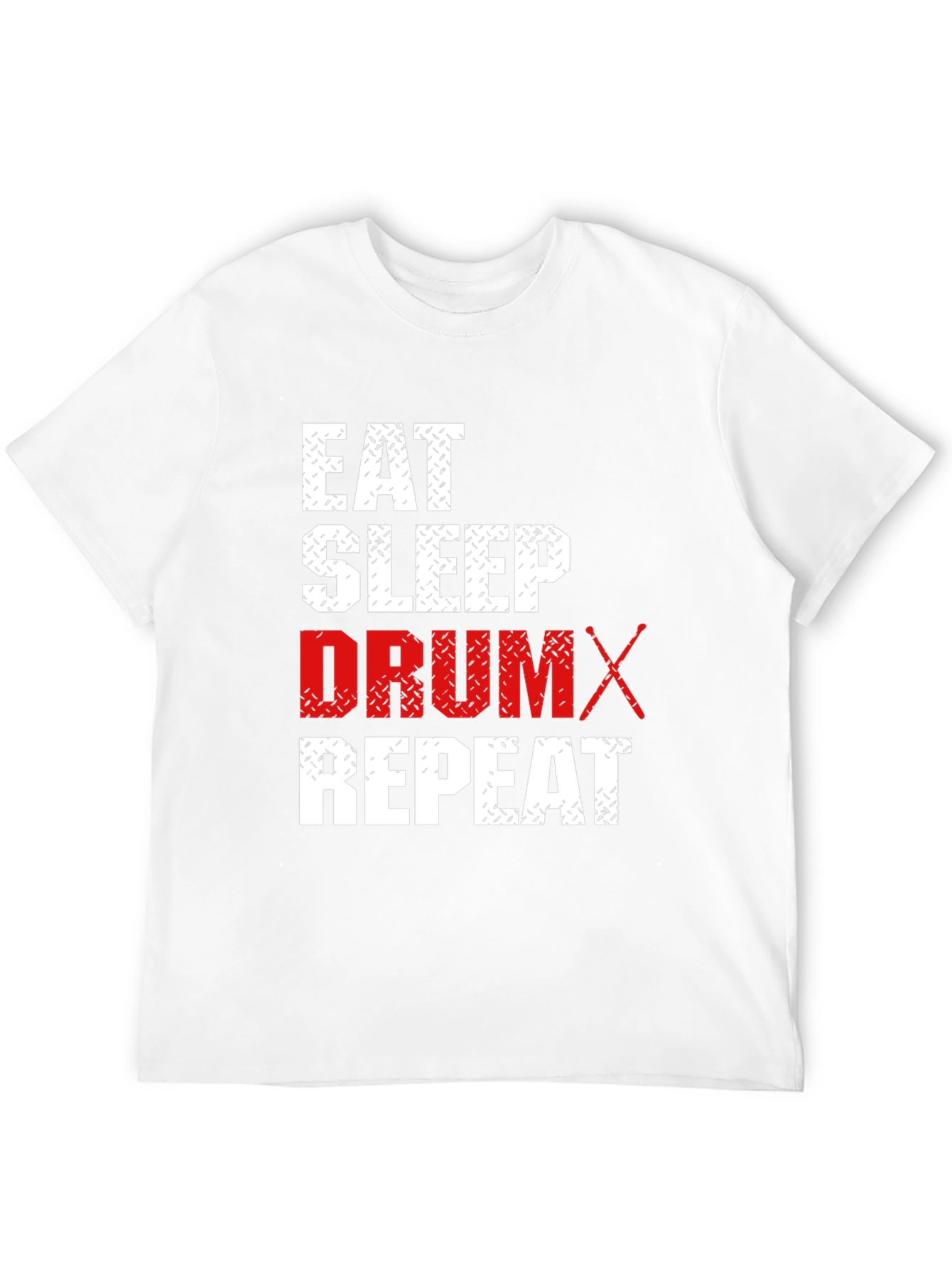 Black Eat Sleep Drum Repeat Black T-Shirt view 12