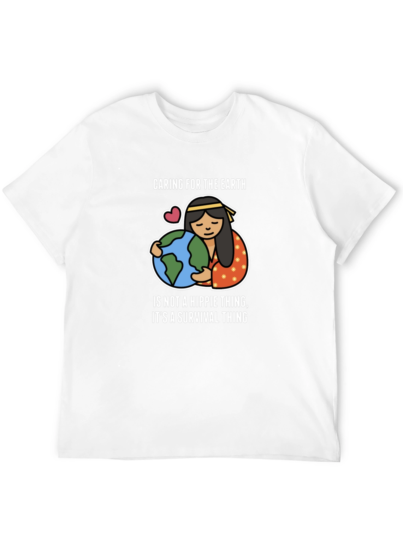 Black Caring for the Earth T-Shirt - Survival Thing view 12