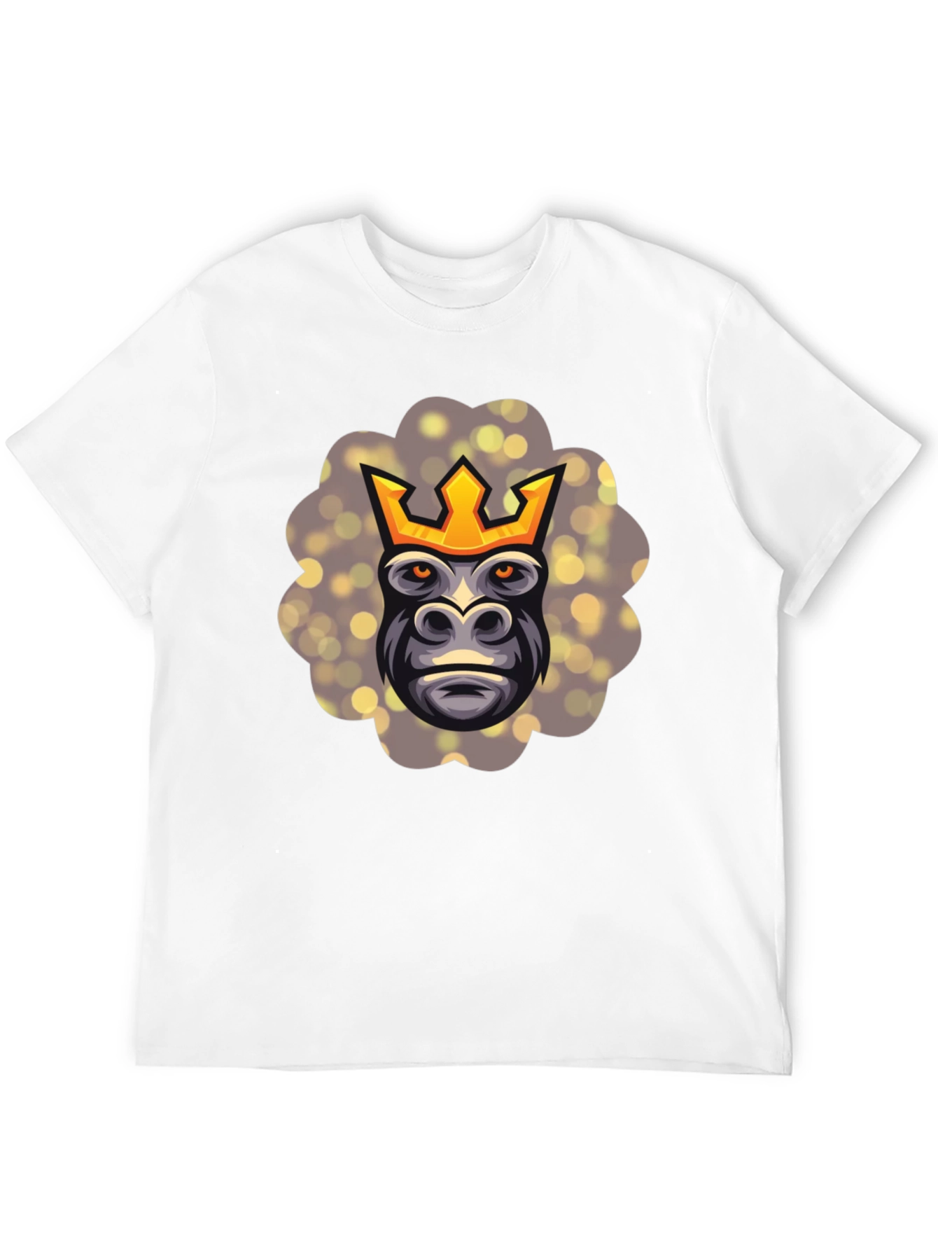 Black King Kong T-Shirt - Gorilla with Crown Graphic Tee view 12