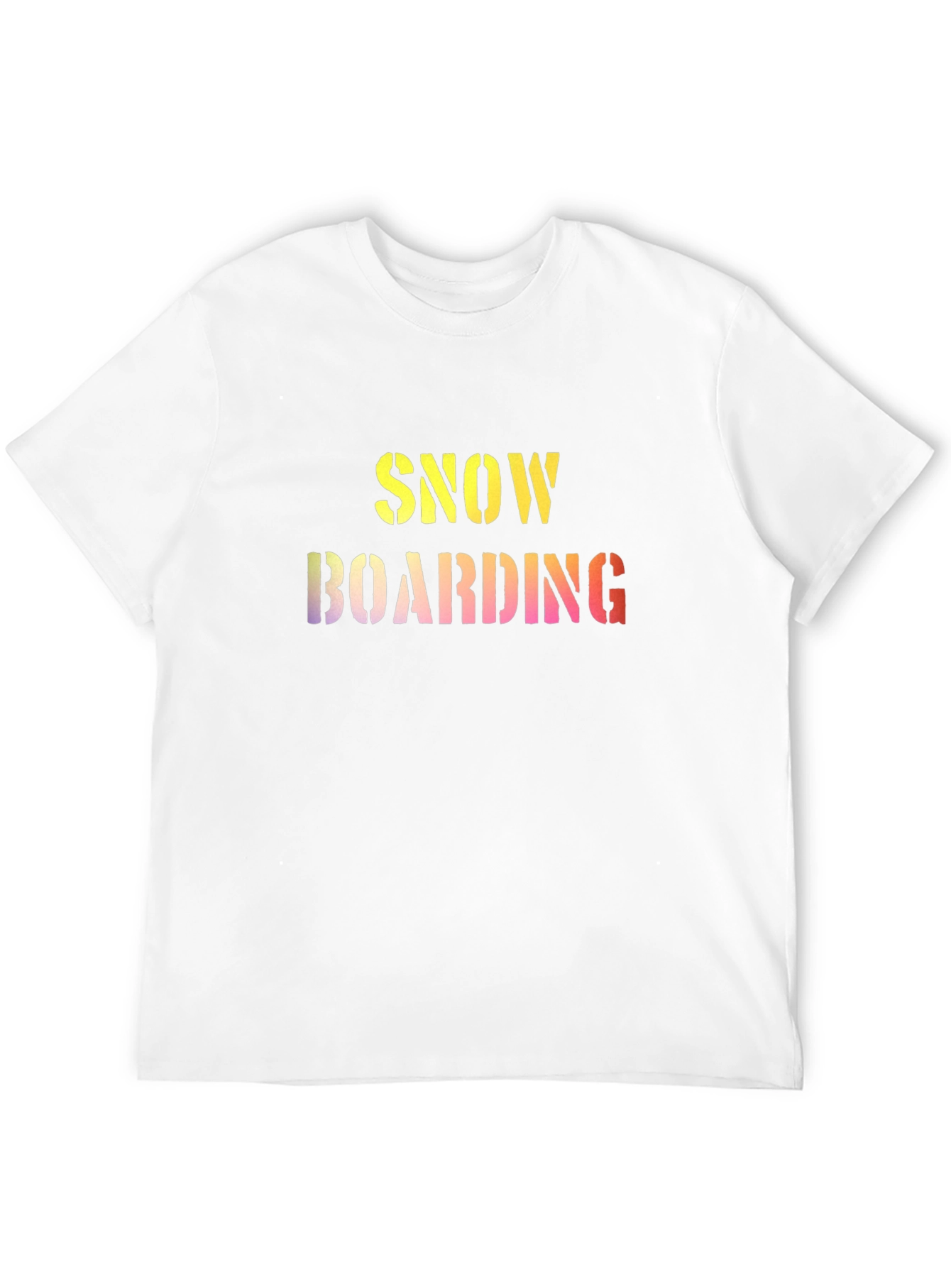 Black Snow Boarding Graphic Tee -  Trendy Winter Sports T-Shirt view 12