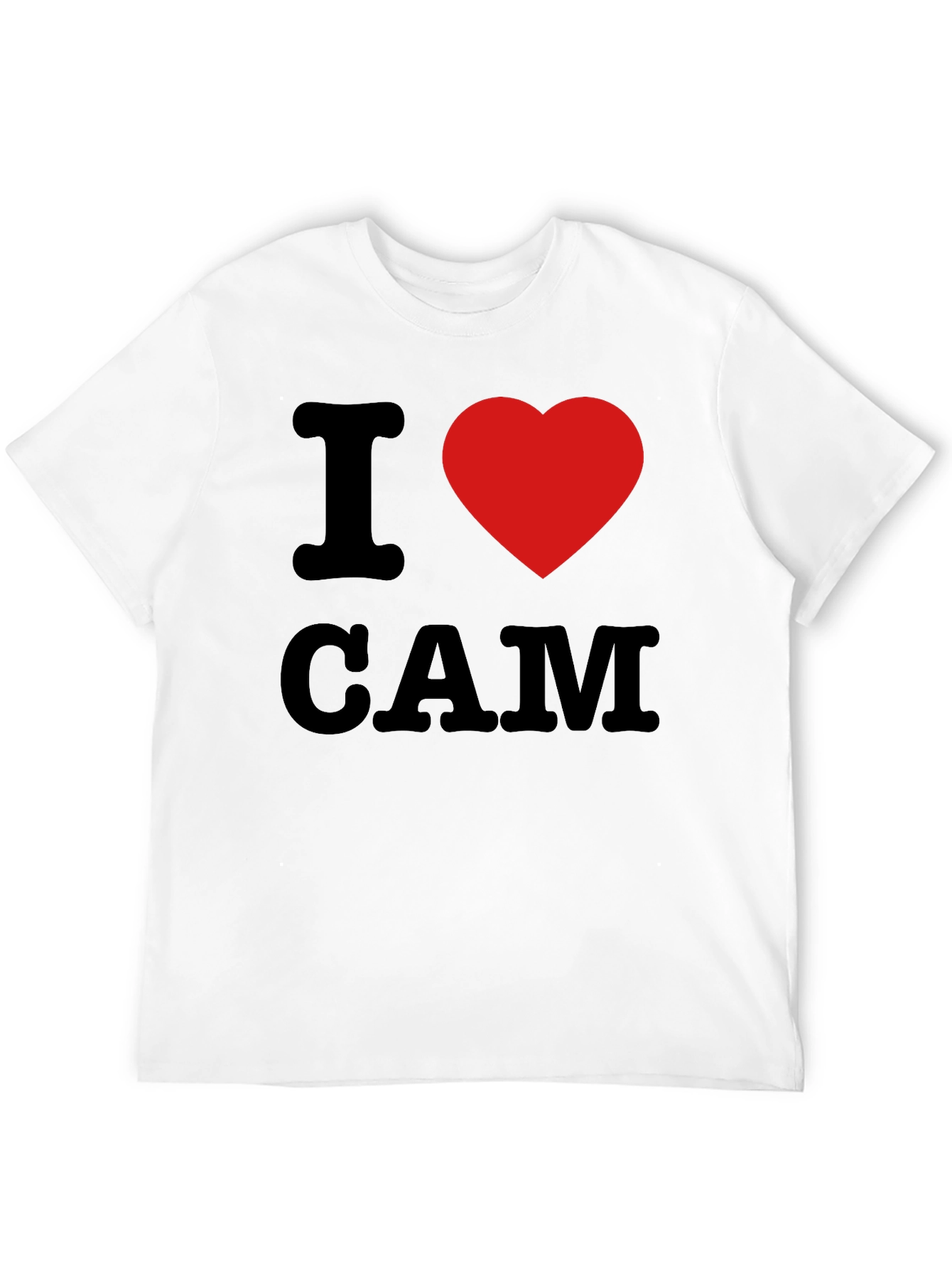 Black I Heart CAM T-Shirt - Classic Tee view 12