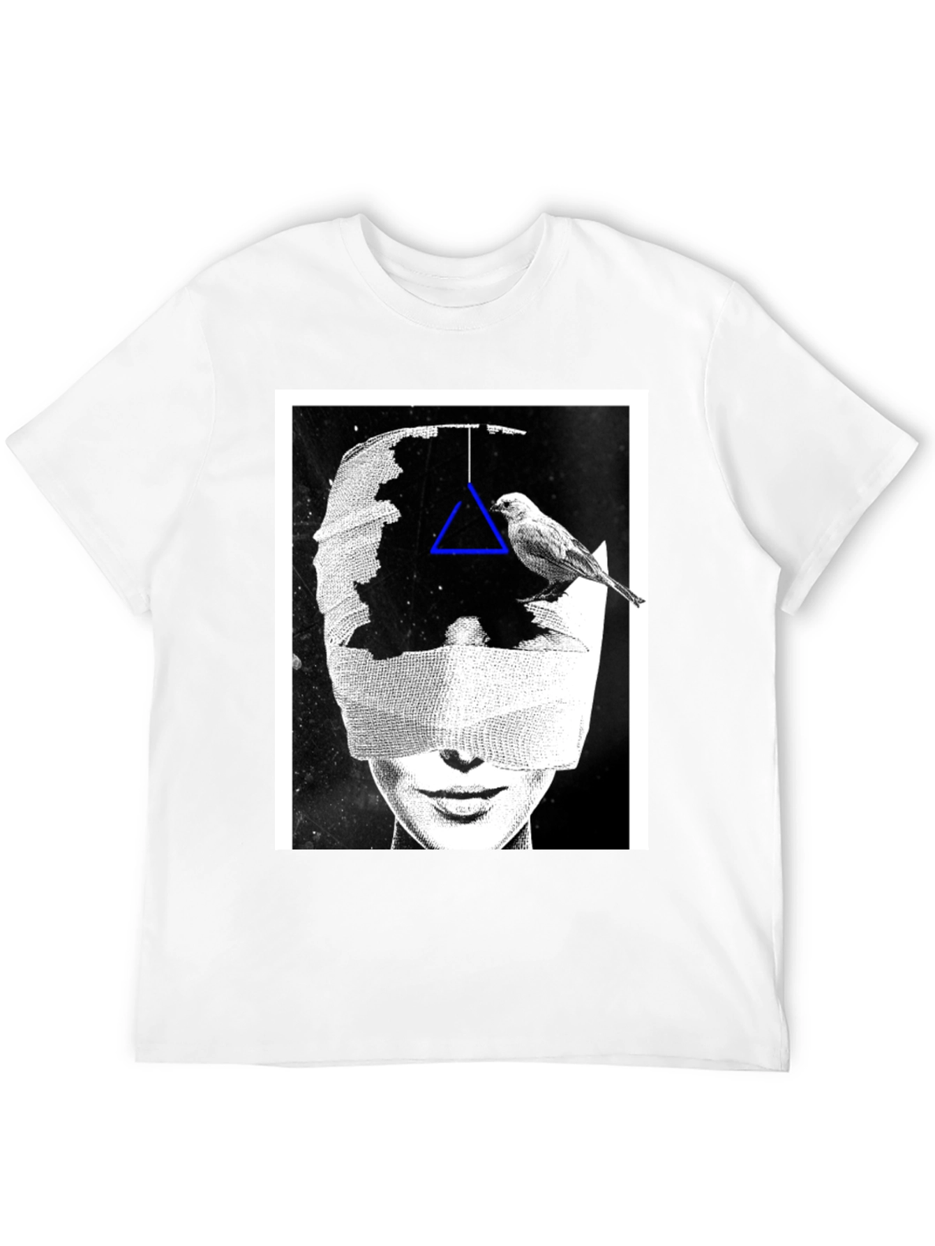 Black Abstract Graphic Print T-Shirt view 12