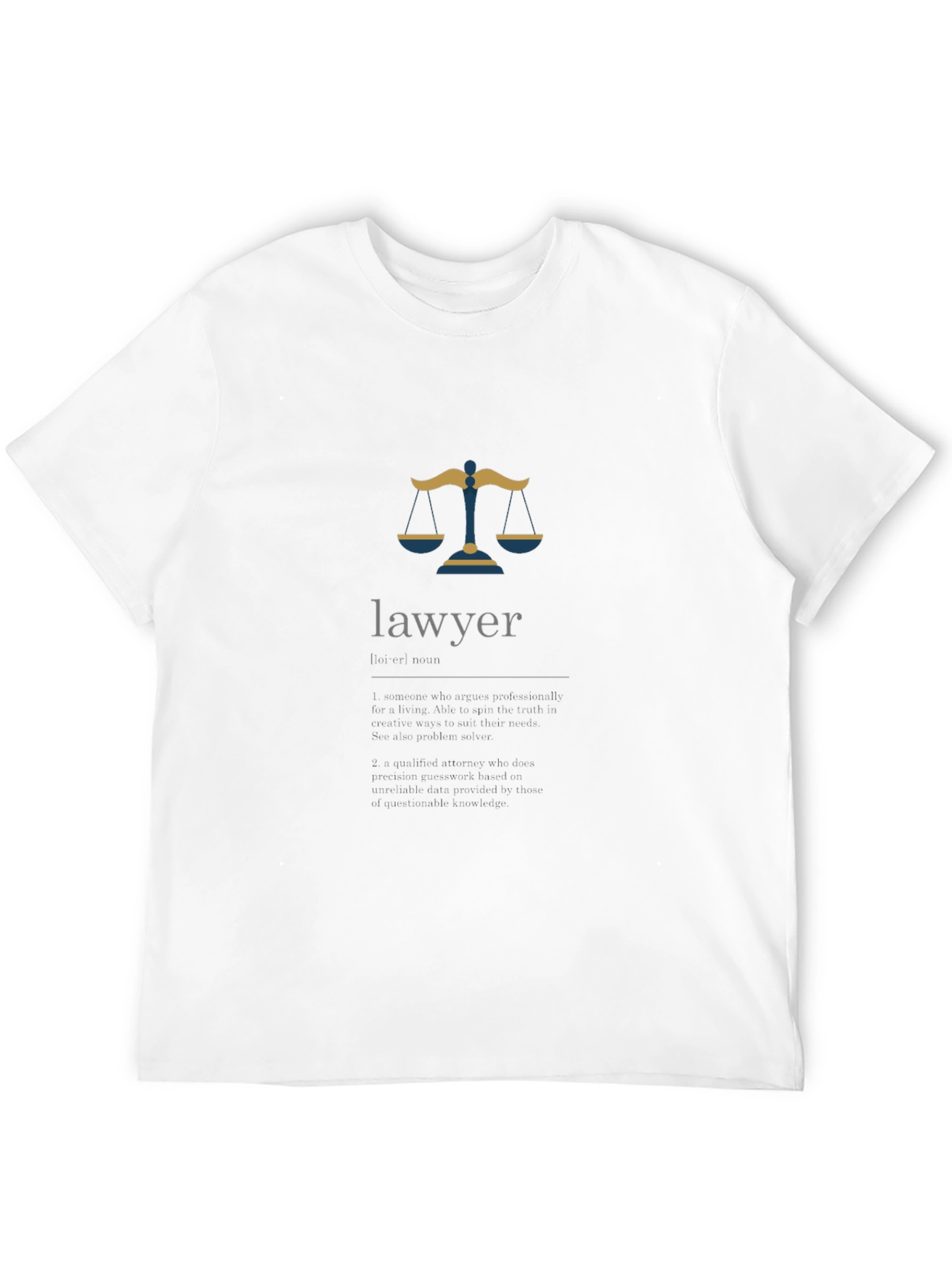 Black Lawyer Scales of Justice Graphic Tee - Unisex Black T-Shirt view 12