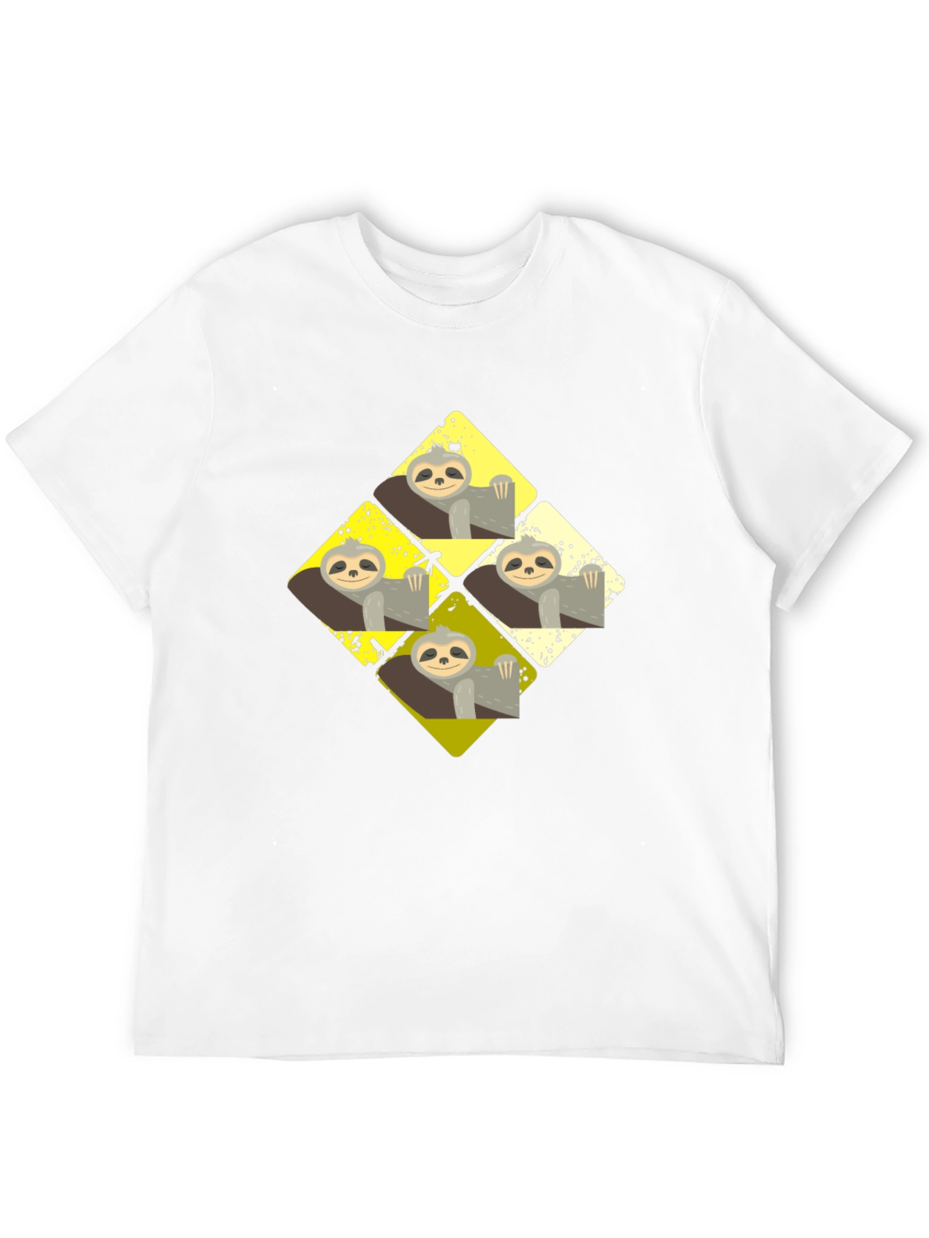 Black Sloth Diamond T-Shirt - Relaxed Style view 12
