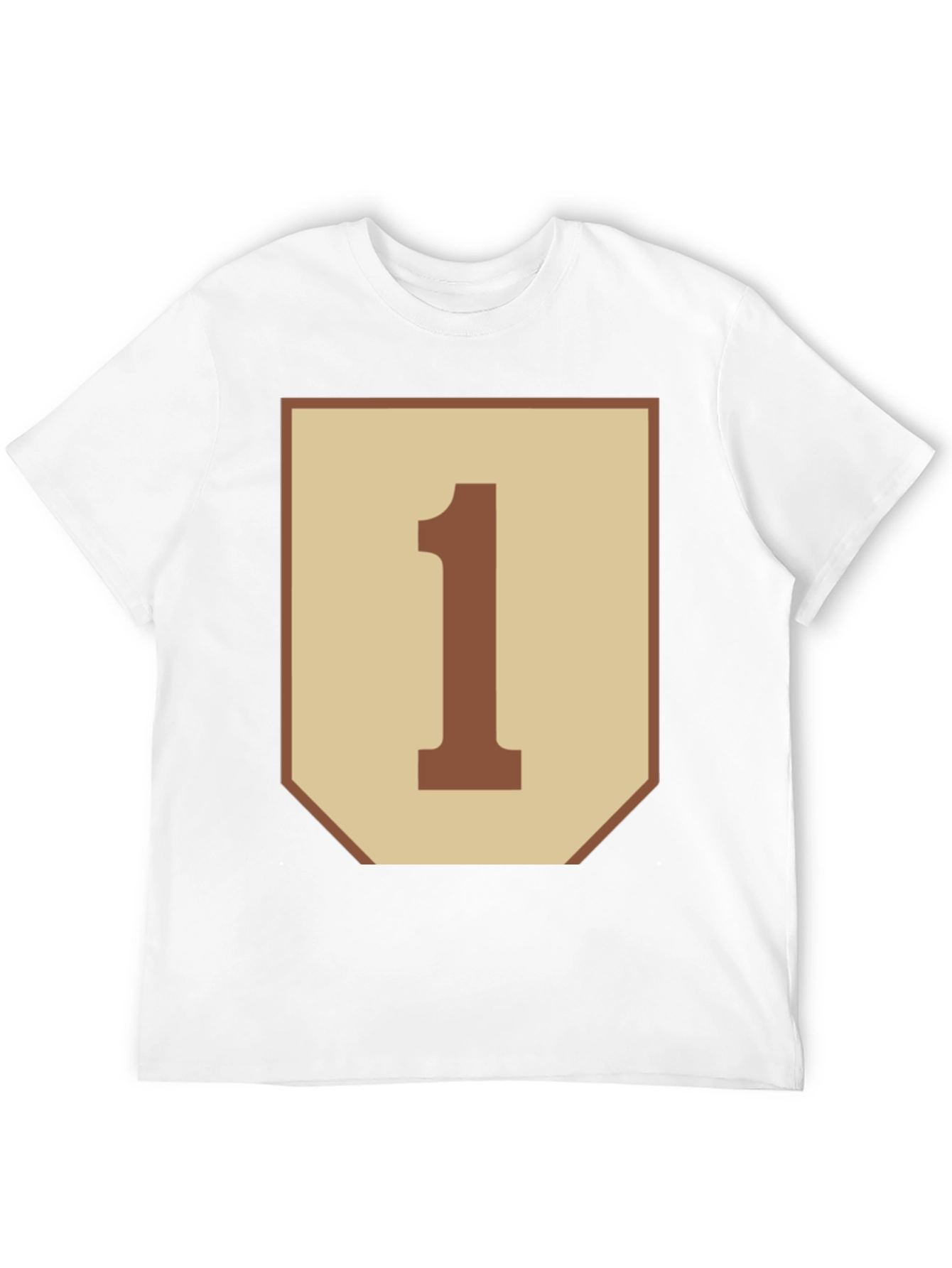 Number One Graphic Tee - Black Cotton Blend Shirt - 12