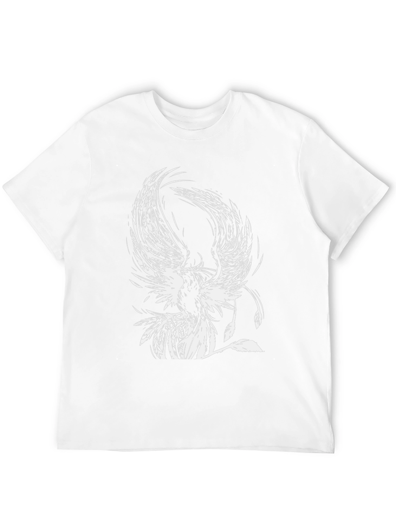 Black Phoenix Graphic Tee - Black Cotton T-Shirt view 12