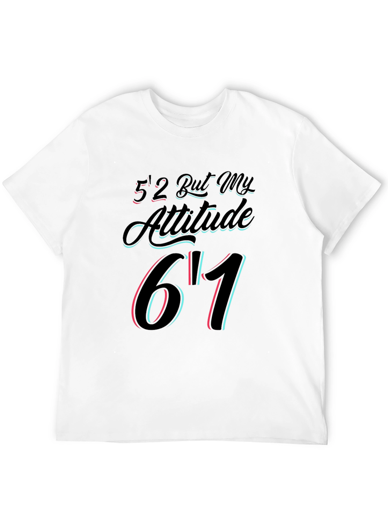 Black Funny Attitude Graphic T-Shirt view 12