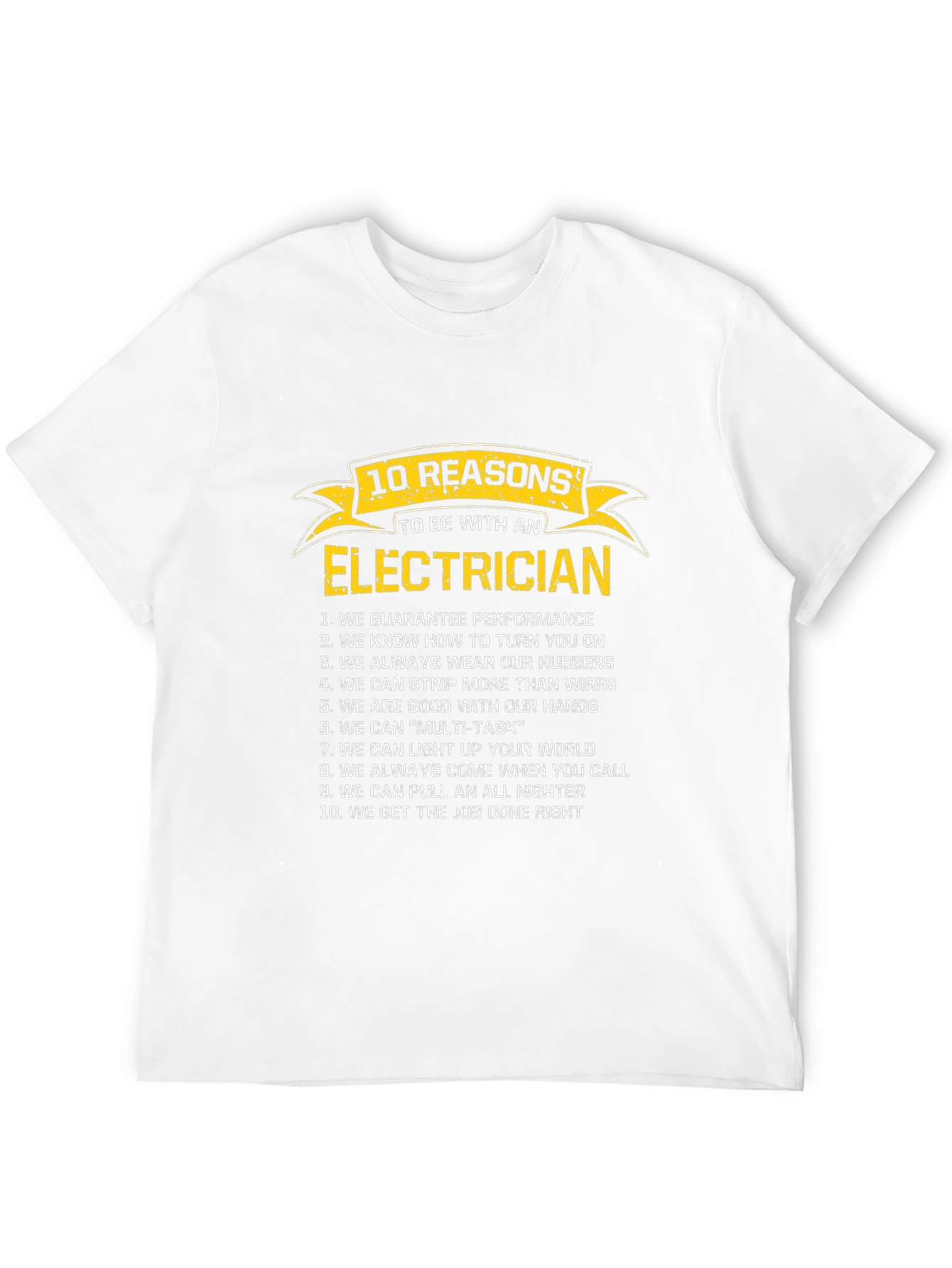 Black Electrician Reasons T-Shirt Funny Gift view 12