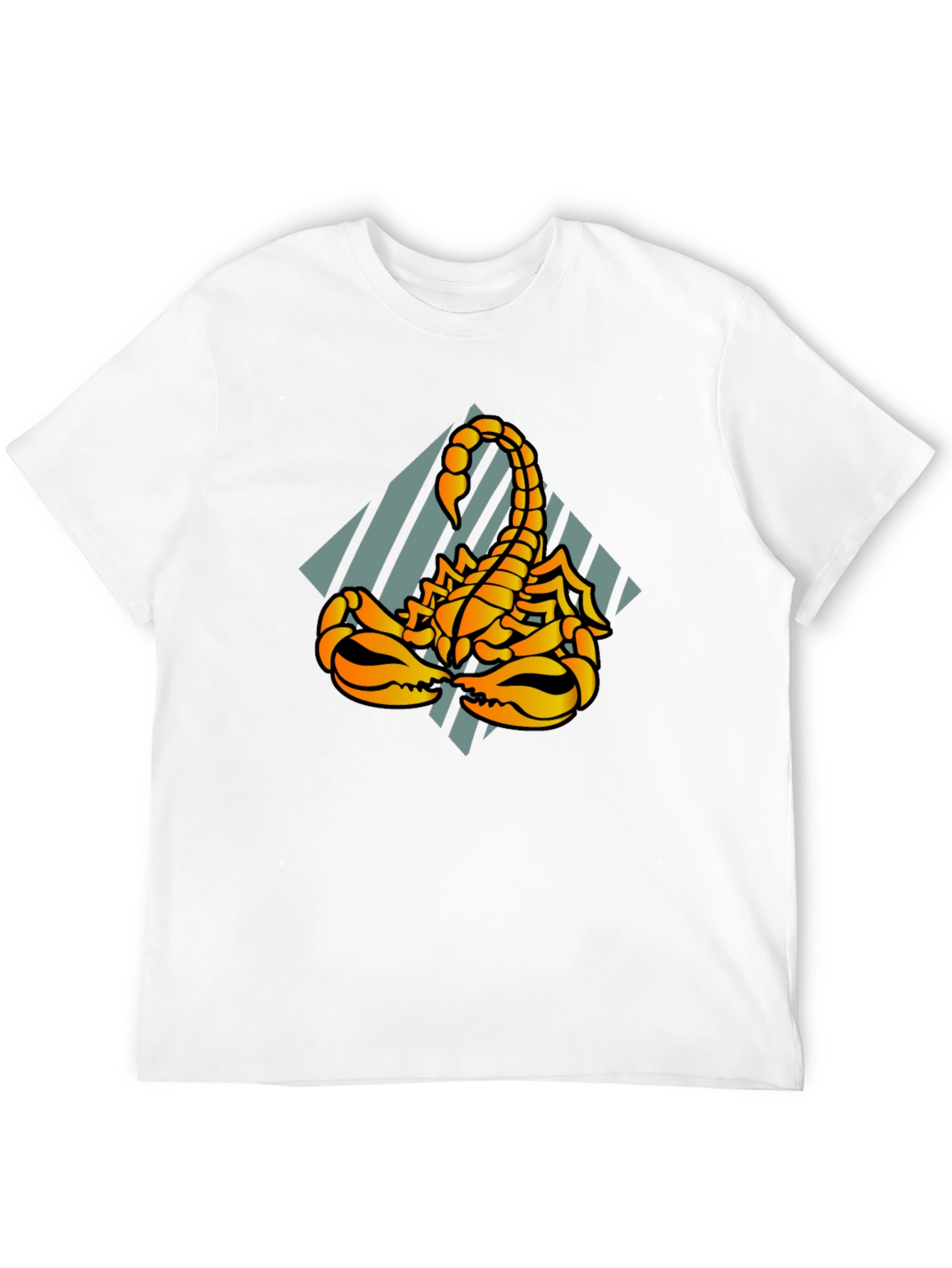 Black Scorpion Graphic Tee - Black Cotton T-Shirt view 12