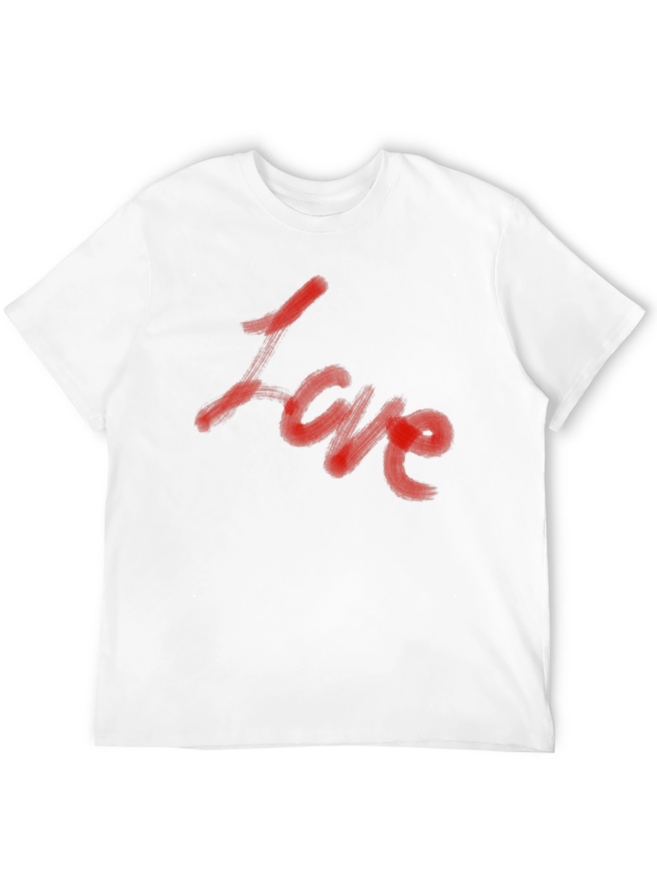 Black Love Graphic T-Shirt - Bold Red on Black Tee view 12