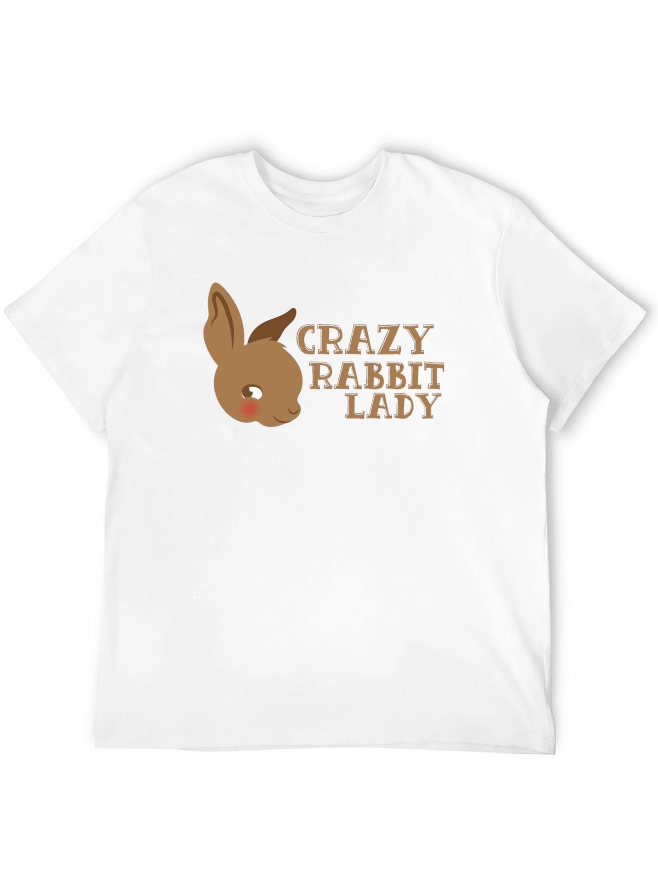 Black Crazy Rabbit Lady T-Shirt - Unisex view 12