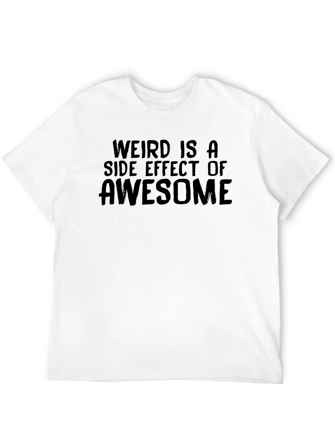 Black Weird is Awesome Graphic Tee view 12
