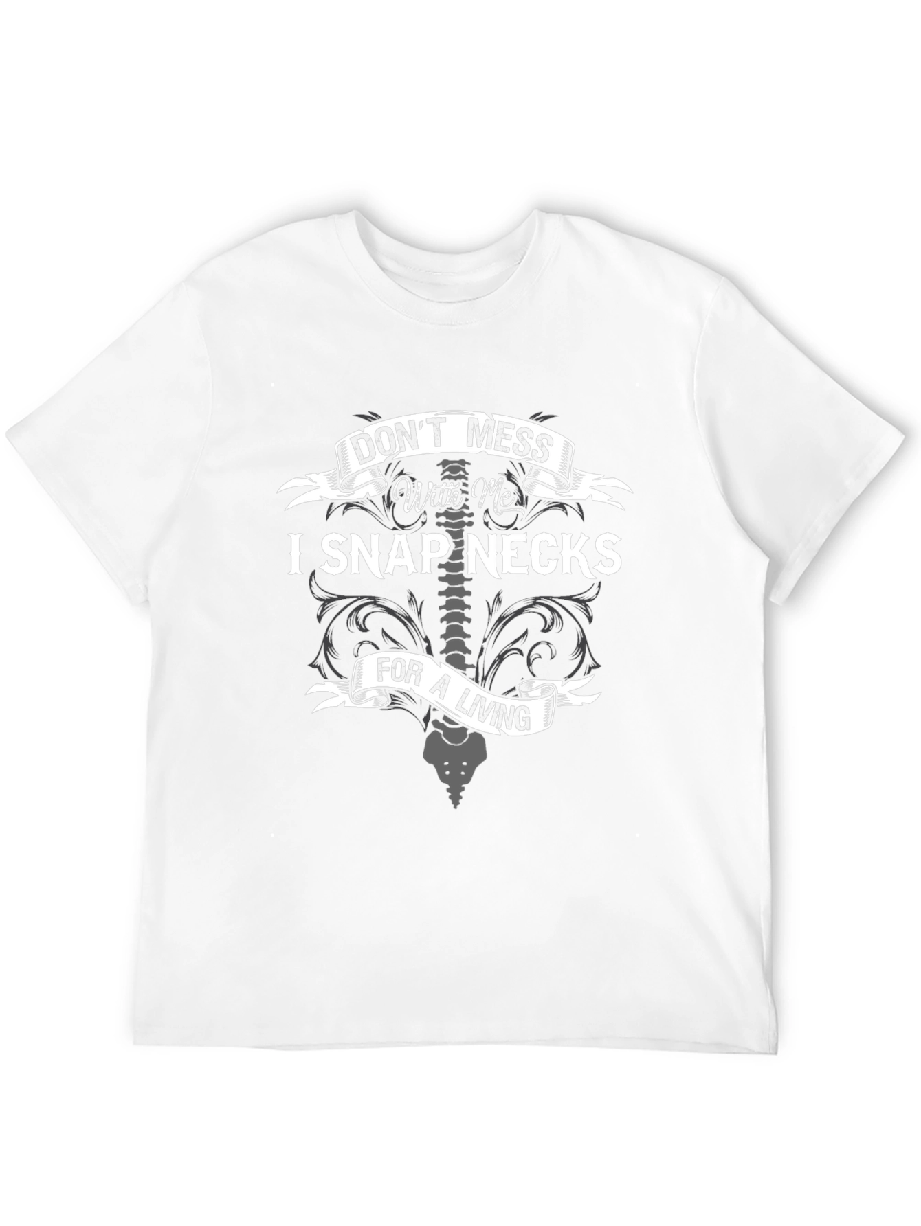 Black Funny Chiropractic T-Shirt - "Don't Mess With Me" view 12
