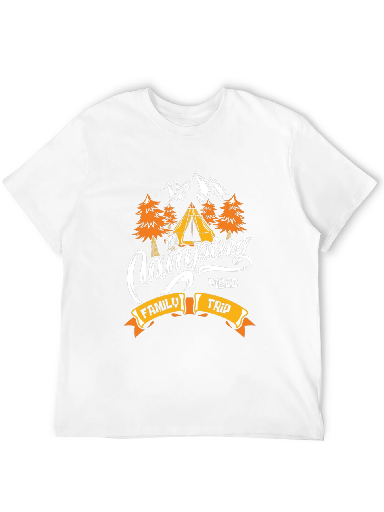 Black Camping Vibes Family Trip Graphic Tee view 12