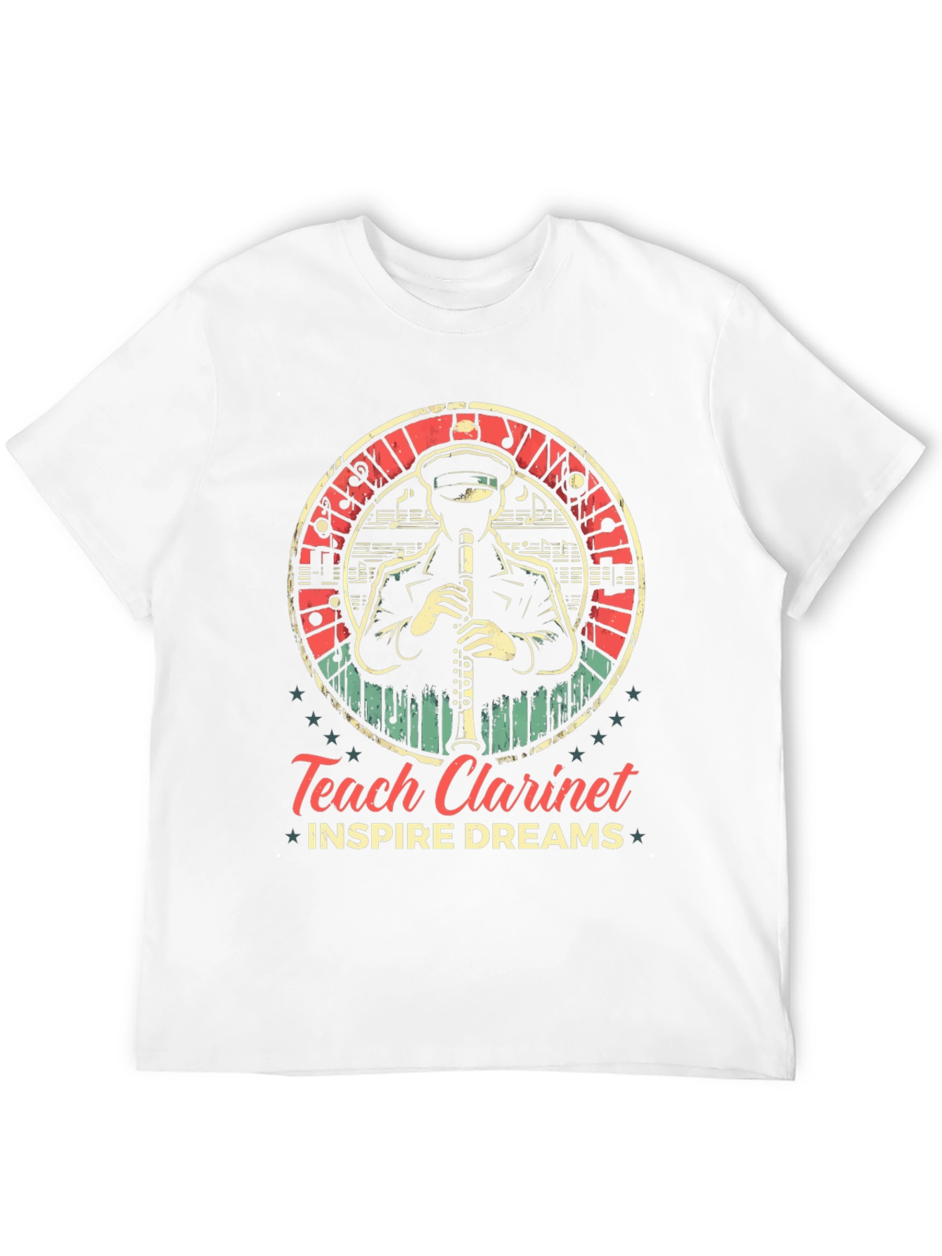 Black Teach Clarinet Inspire Dreams T-Shirt view 12