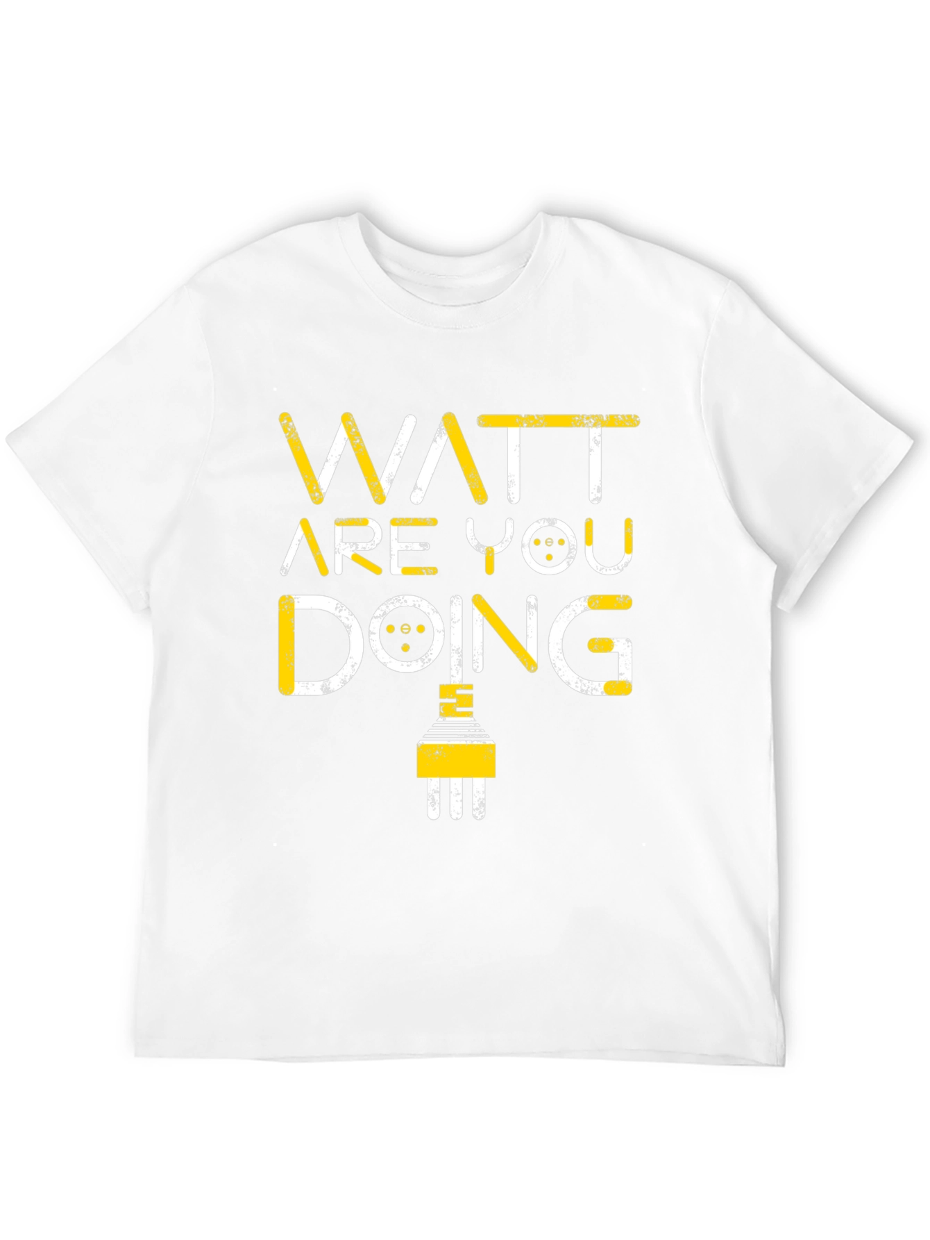 Black Watt Are You Doing Funny Electrical Pun T-Shirt view 12