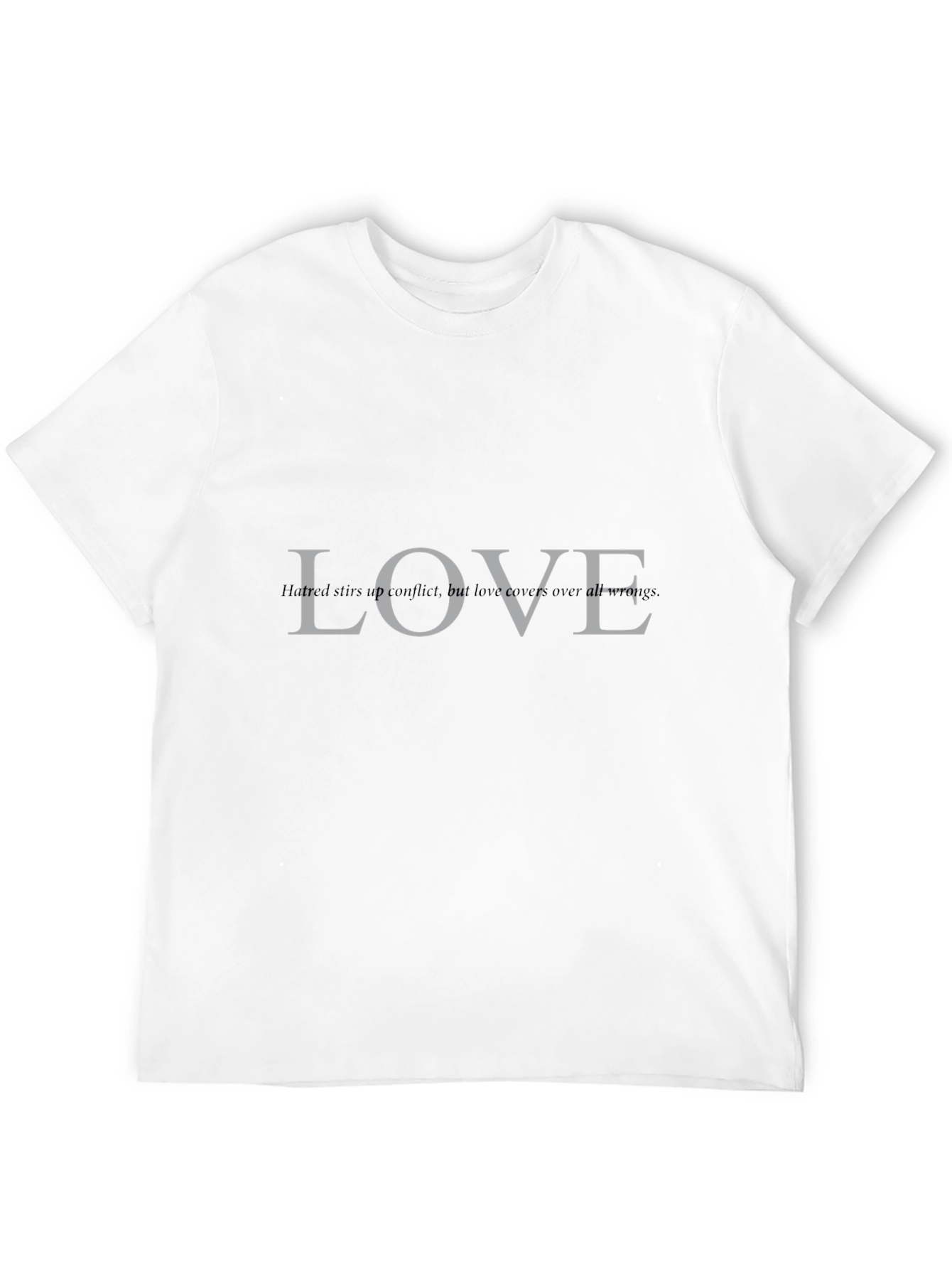 Black Love Covers All Wrongs Graphic Tee - Black view 12