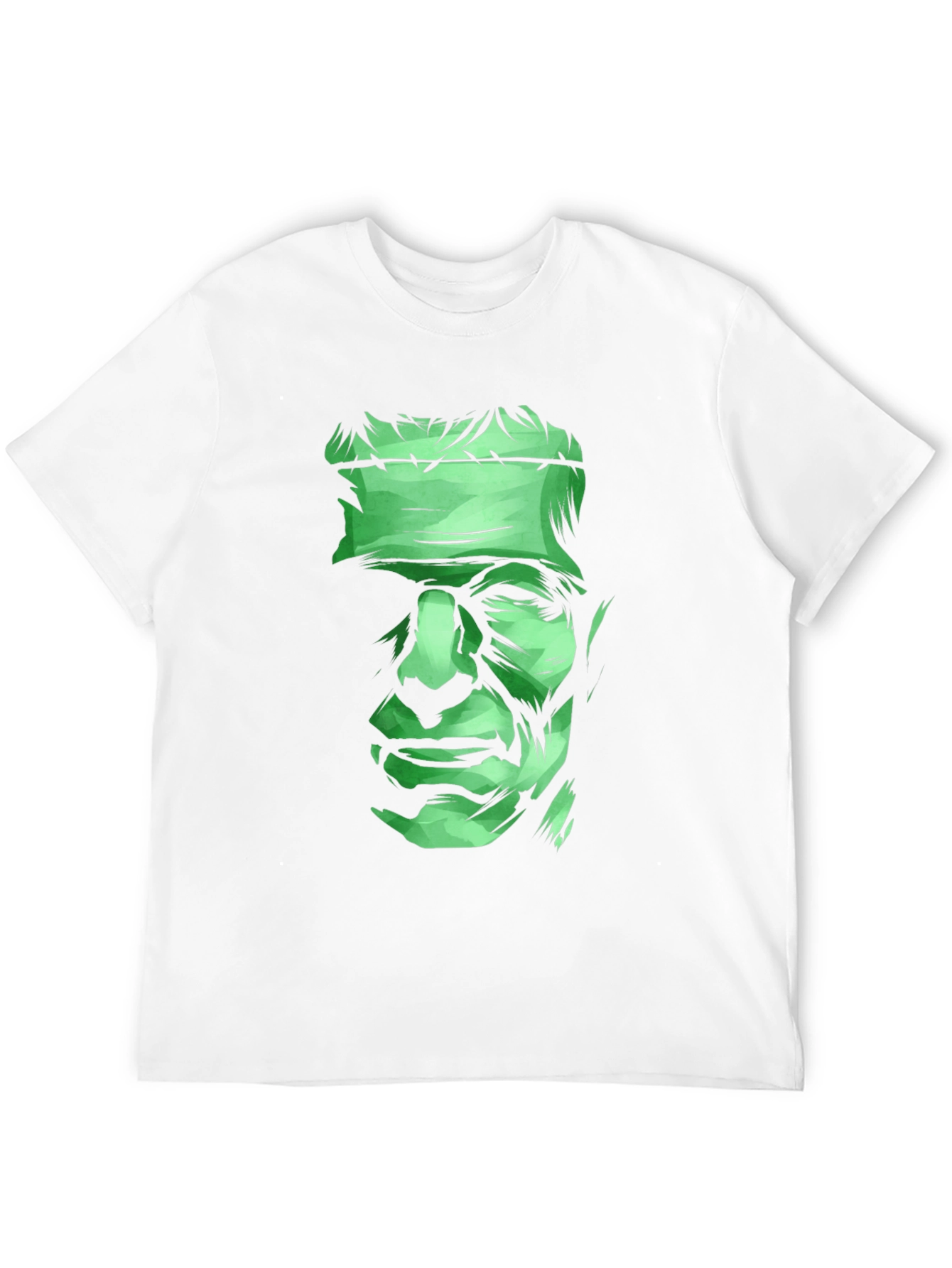 Black Frankenstein Graphic Tee - Men's Black Cotton T-Shirt view 12