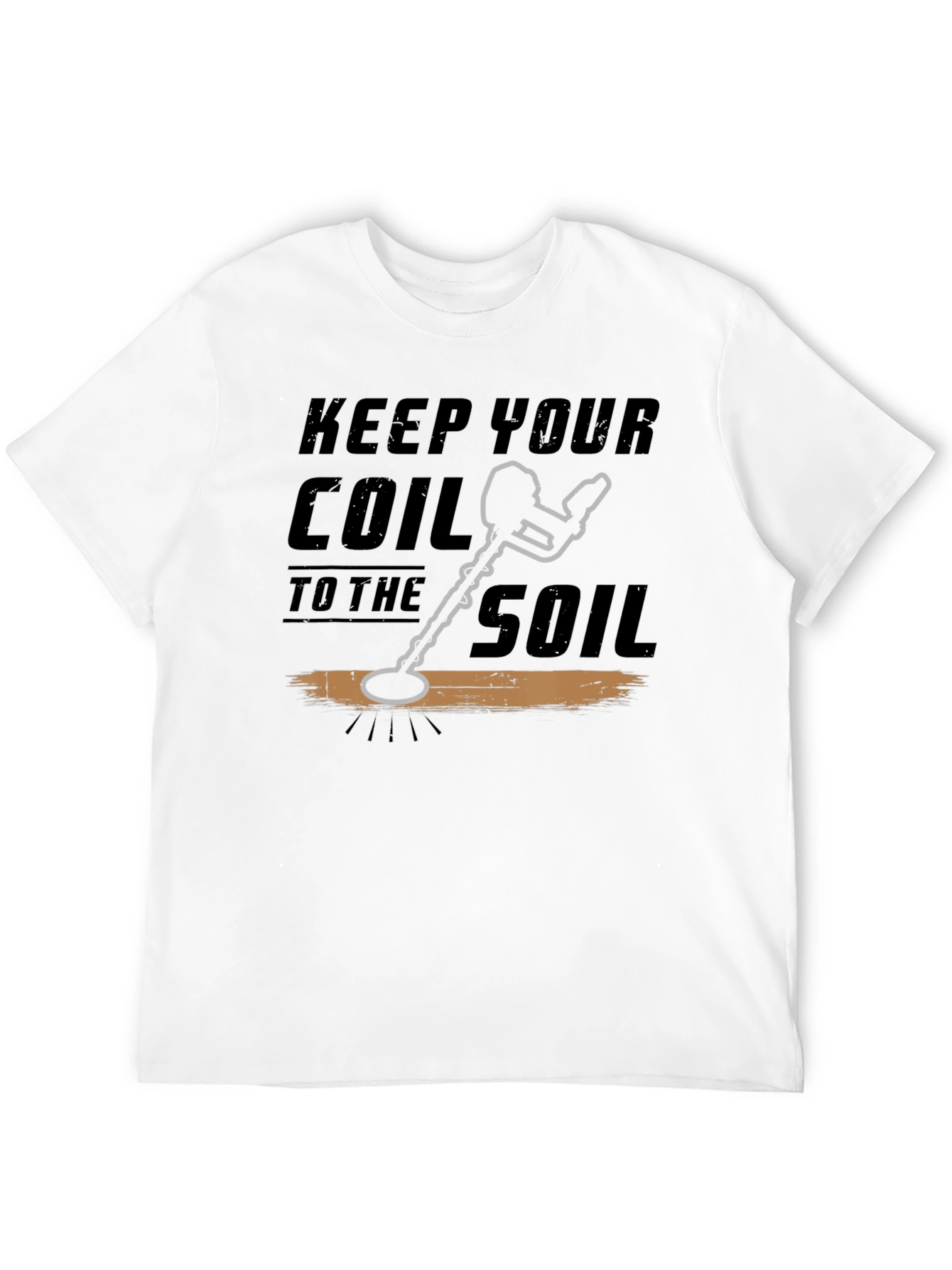 Black Keep Your Coil To The Soil Black T-Shirt view 12