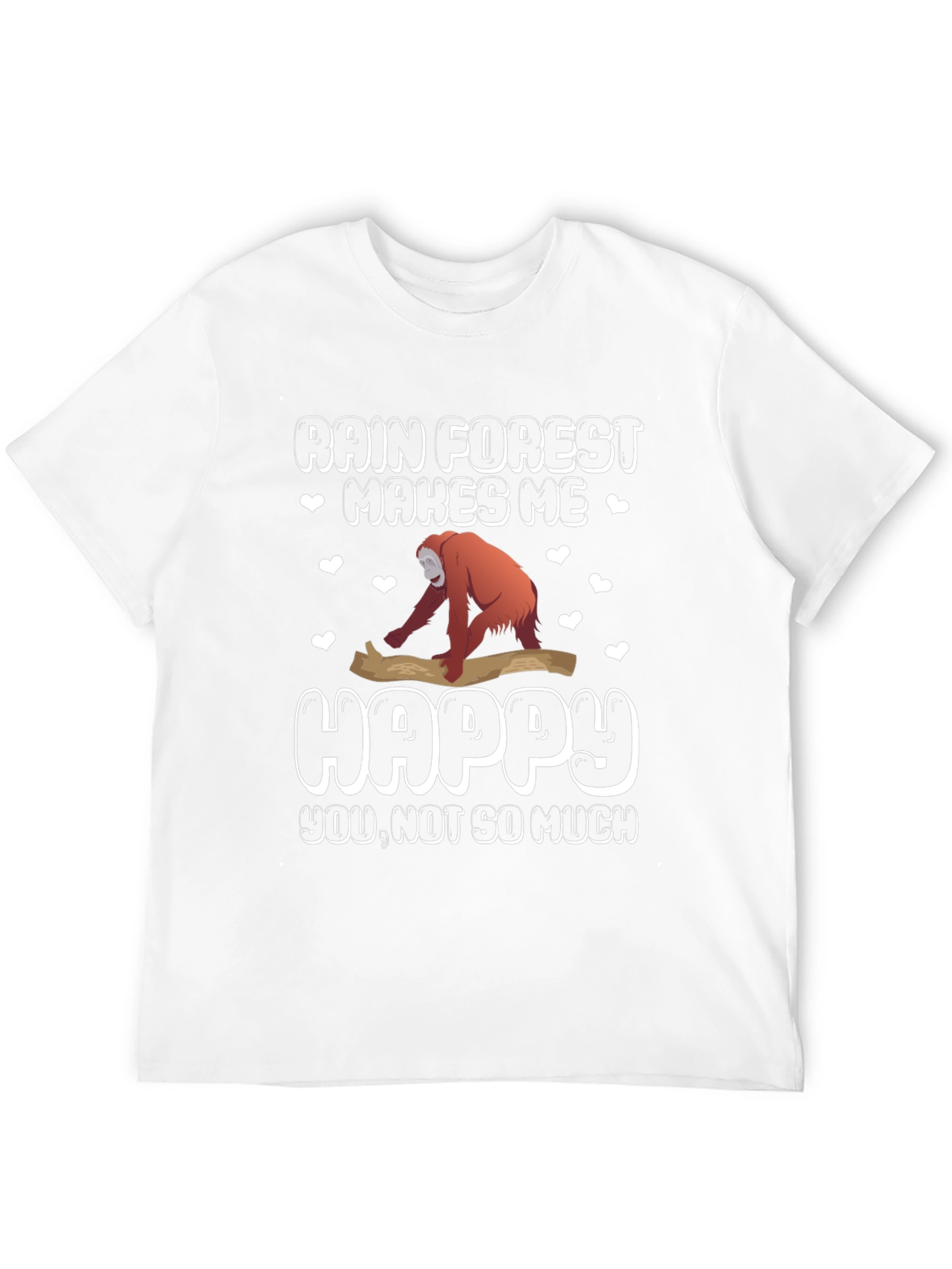 Black Rainforest Makes Me Happy Graphic T-Shirt view 12