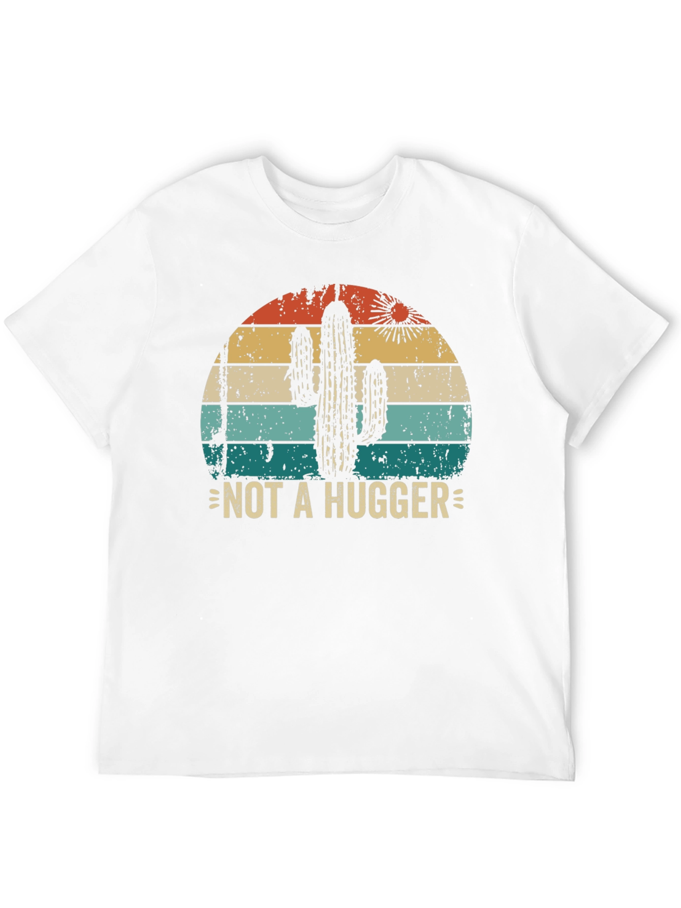 Black Not A Hugger Cactus Graphic Tee view 12