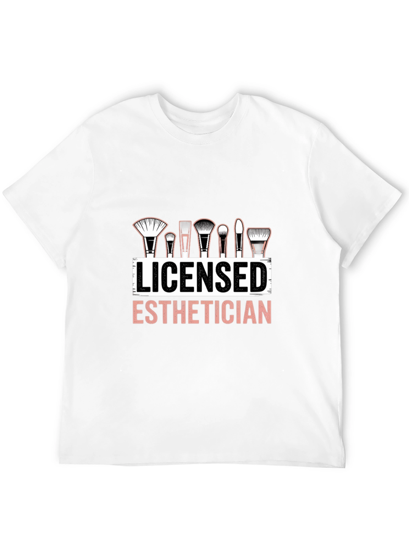 Black Licensed Esthetician T-Shirt Makeup Artist Cosmetology Tee view 12