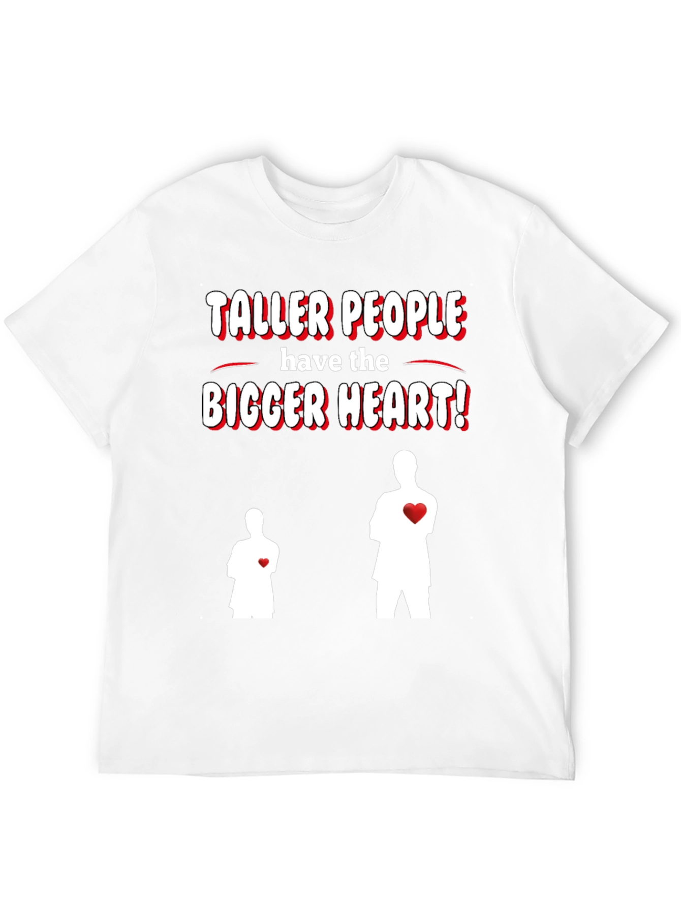 Black Taller People Bigger Heart Graphic T-Shirt view 12