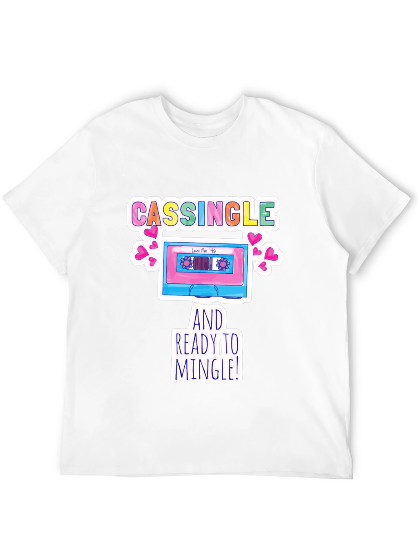 Black Cassingle and Ready to Mingle T-Shirt view 12