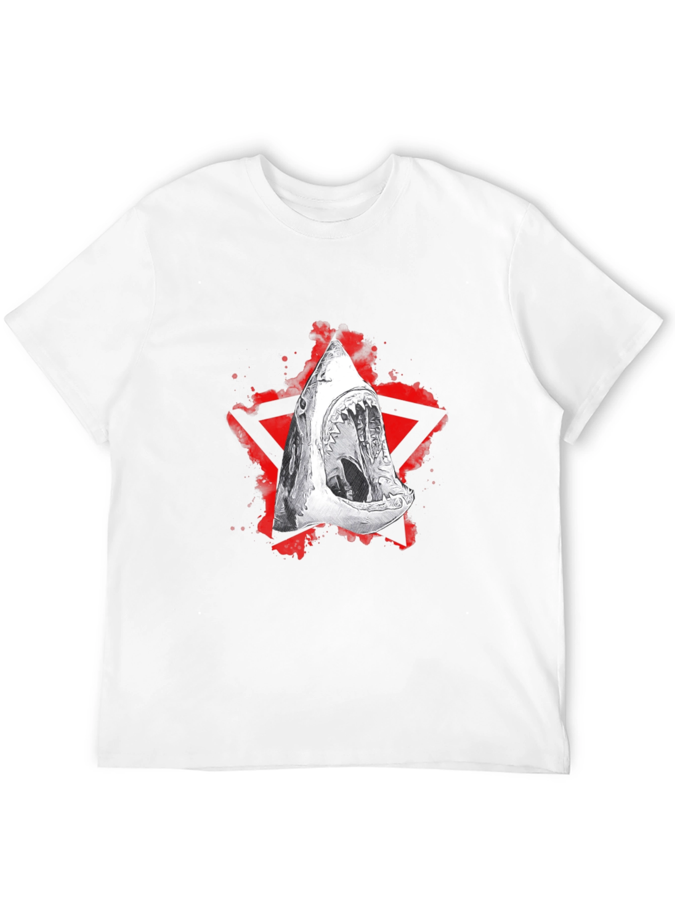 Black Shark Graphic Black T-Shirt - Edgy Streetwear view 12