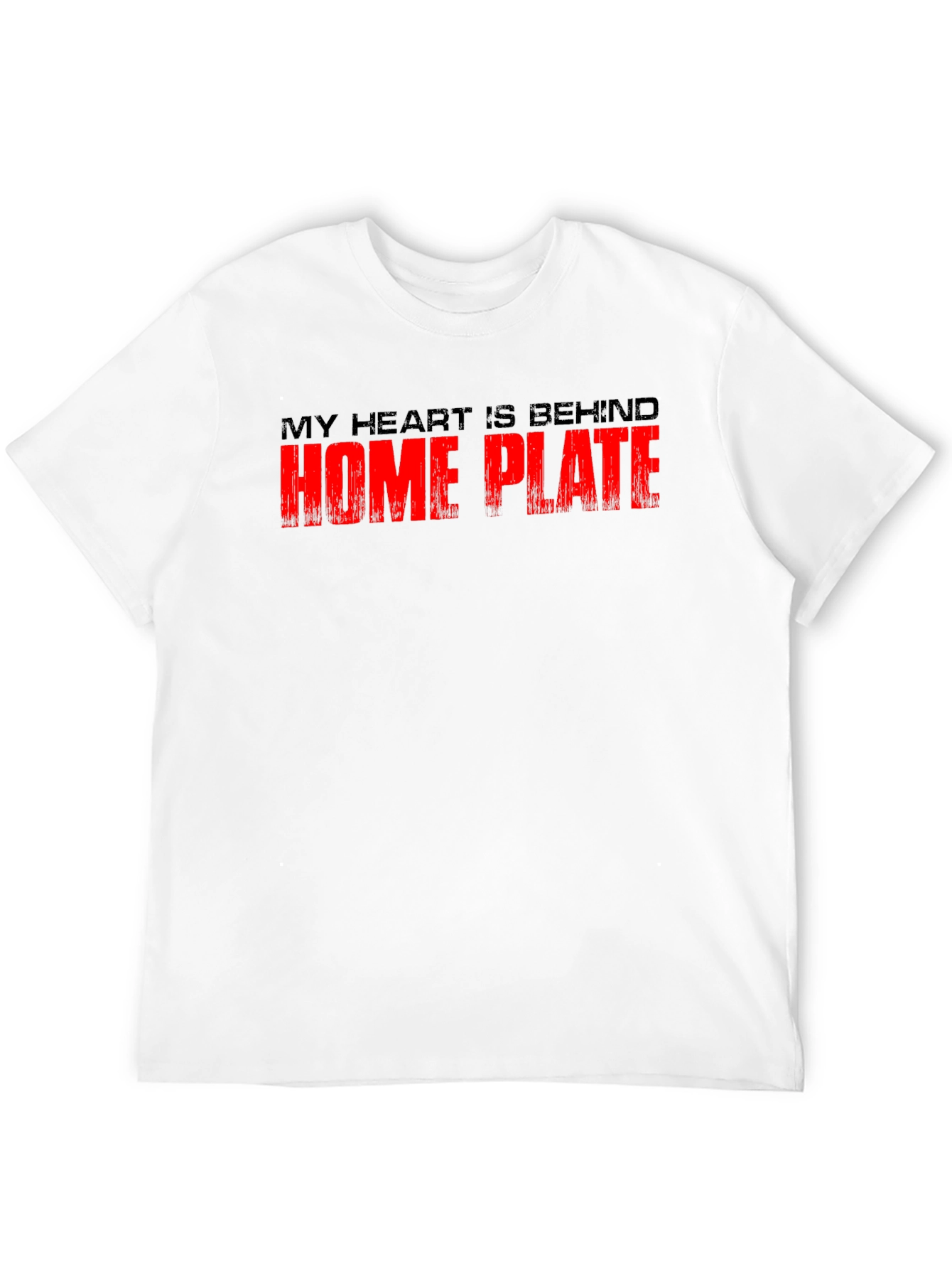 Black Home Plate Baseball Fan T-Shirt view 12
